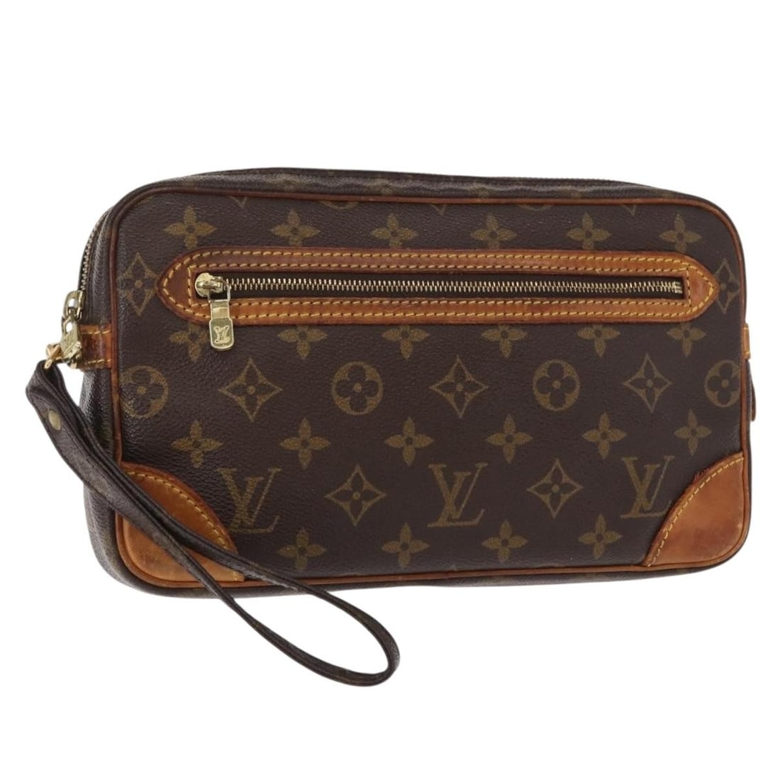 LOUIS VUITTON Monogram Marly Dragonne GM Clutch Bag M51825 Auth: LOUIS VUITTON Monogram Marly Dragonne GM Clutch Bag M51825 Auth This LOUIS VUITTON Monogram Marly Dragonne GM Clutch Bag is a classic accessory crafted in France from durable Monogram Canvas. Designed
