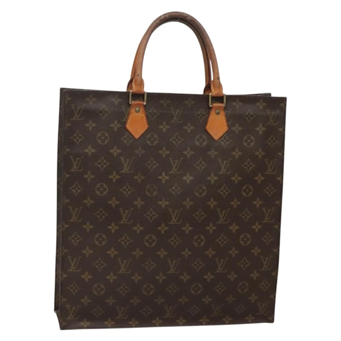 LOUIS VUITTON Monogram Sac Plat Hand Bag M51140 Authentic France: LOUIS VUITTON Monogram Sac Plat Hand Bag M51140 Authentic France This authentic Louis Vuitton Sac Plat Hand Bag (Model M51140) showcases the iconic Monogram Canvas, a hallmark of luxury and style. Mad