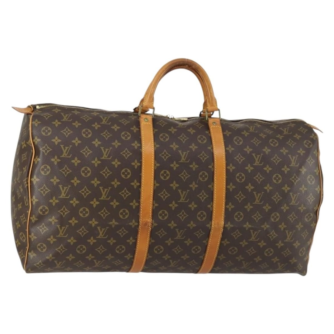 Louis Vuitton Keepall 60 Monogram Canvas Boston Bag M41422 France: Louis Vuitton Keepall 60 Monogram Canvas Boston Bag M41422 France This is a Louis Vuitton Monogram Keepall 60 Boston Bag, model M41422. Crafted in France from the brand's signature Monogram Canvas, th