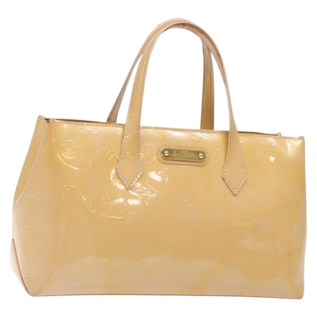 LOUIS VUITTON Monogram Vernis Wilshire PM Hand Bag Broncorail M91452 Auth: LOUIS VUITTON Monogram Vernis Wilshire PM Hand Bag Broncorail M91452 Auth This authentic LOUIS VUITTON Monogram Vernis Wilshire PM Hand Bag is crafted from high-quality patent leather in a stunning Br