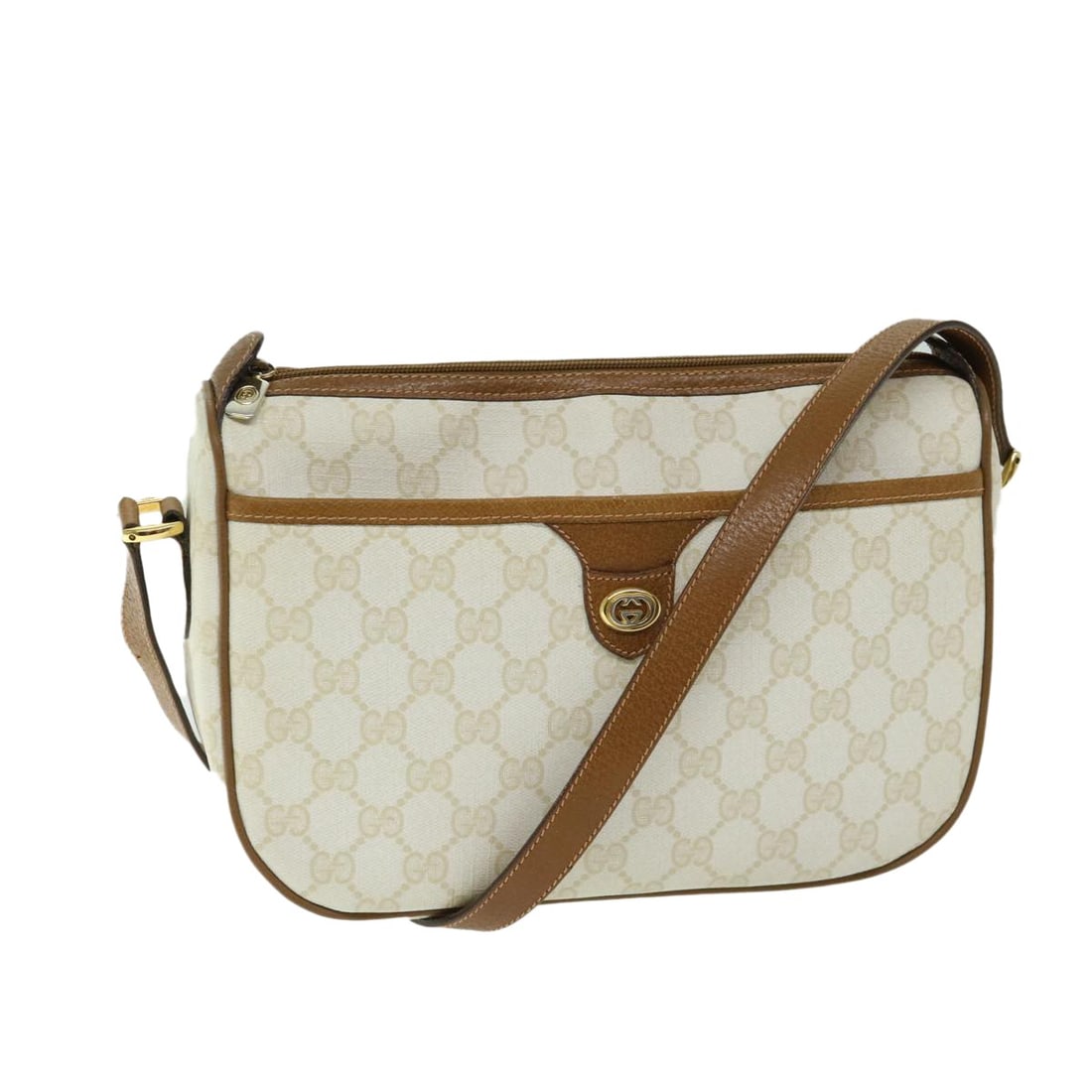 GUCCI GG Supreme White Shoulder Bag 89 02 077 Authentic Italy: GUCCI GG Supreme White Shoulder Bag 89 02 077 Authentic Italy Elevate your accessory collection with this authentic GUCCI GG Supreme Shoulder Bag. Crafted from durable GG Canvas, this stylish shoulder