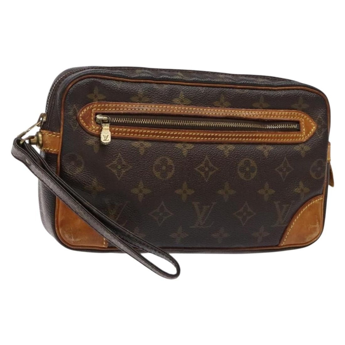 LOUIS VUITTON Monogram Marly Dragonne GM Clutch Bag M51825 Auth: LOUIS VUITTON Monogram Marly Dragonne GM Clutch Bag M51825 Auth The LOUIS VUITTON Monogram Marly Dragonne GM Clutch Bag is a stylish accessory that combines luxury and practicality. Crafted from durab