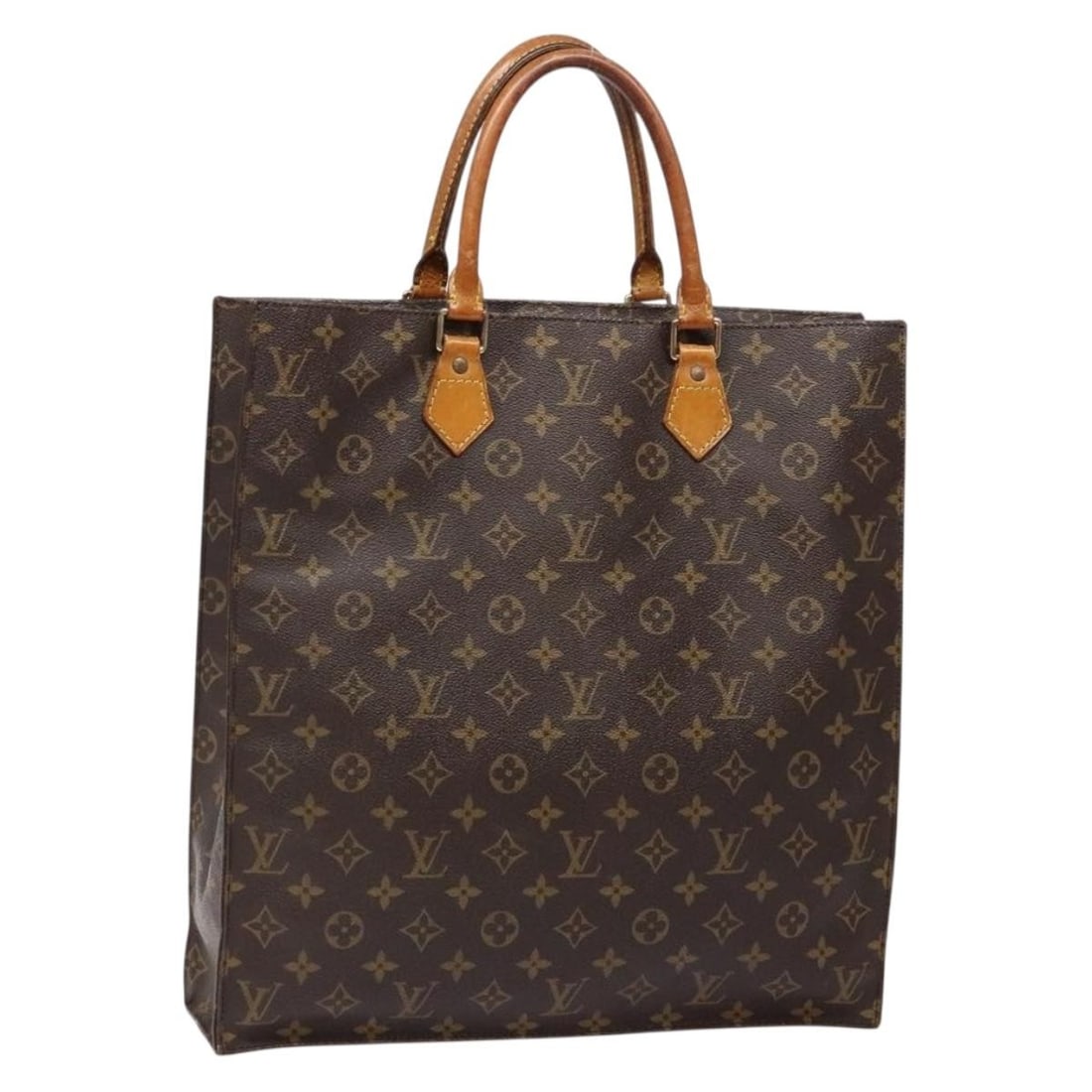 LOUIS VUITTON Monogram Sac Plat Hand Bag M51140 Made in France: LOUIS VUITTON Monogram Sac Plat Hand Bag M51140 Made in France This authentic LOUIS VUITTON Monogram Sac Plat Hand Bag (Model M51140) is a classic and stylish accessory, crafted from durable Monogram