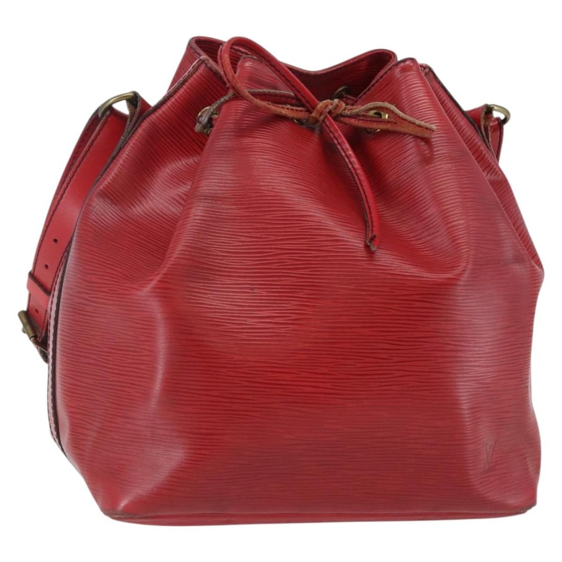 Louis Vuitton Epi Petit Noe Red Shoulder Bag M44107 Auth: Louis Vuitton Epi Petit Noe Red Shoulder Bag M44107 Auth This exquisite Louis Vuitton Epi Petit Noe Shoulder Bag is a perfect blend of style and functionality. Crafted from durable Epi leather in a vi