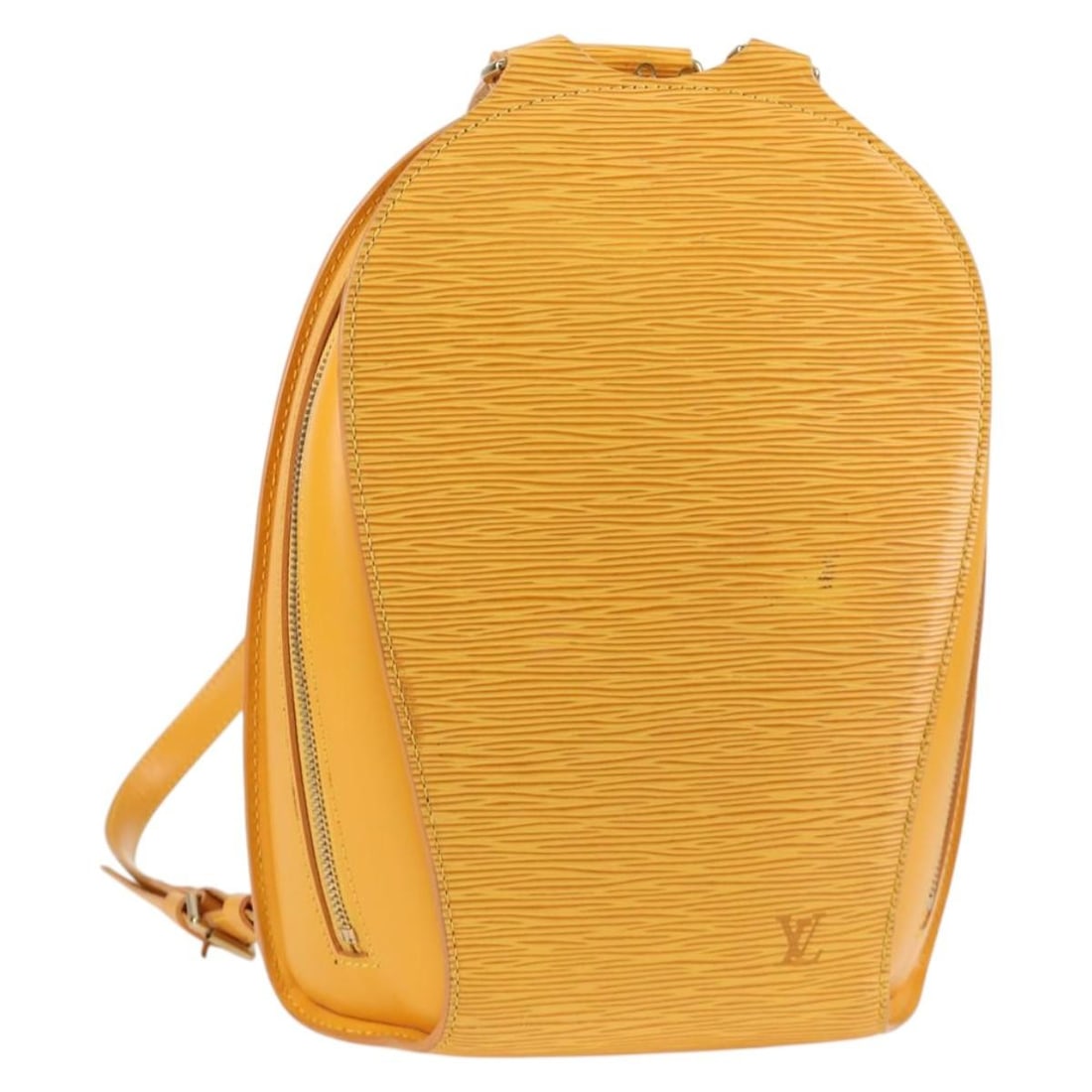 LOUIS VUITTON Epi Leather Mabillon Backpack Yellow M52239 Made in France: LOUIS VUITTON Epi Leather Mabillon Backpack Yellow M52239 Made in France This authentic LOUIS VUITTON Epi Mabillon Backpack is a stylish and functional accessory, crafted from durable Epi leather in a