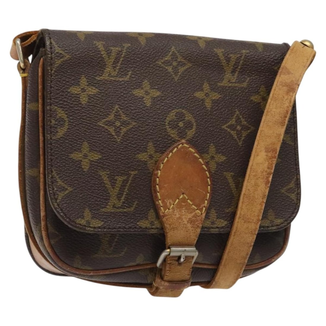 LOUIS VUITTON Monogram Cartouchiere PM Shoulder Bag M51254 Vintage France: LOUIS VUITTON Monogram Cartouchiere PM Shoulder Bag M51254 Vintage France This vintage LOUIS VUITTON Monogram Cartouchiere PM Shoulder Bag is a stylish and functional accessory crafted from durable Mo