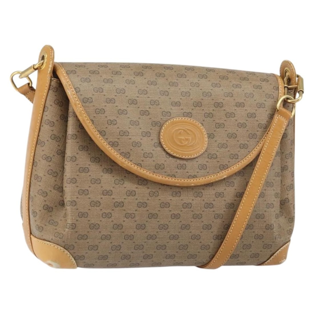 Beige Micro GG Supreme Gucci PVC Leather Shoulder Bag 001 099 4084: Beige Micro GG Supreme Gucci PVC Leather Shoulder Bag 001 099 4084 This GUCCI Micro GG Supreme shoulder bag features a beige and gold exterior crafted from PVC leather and micro small GG canvas. The b