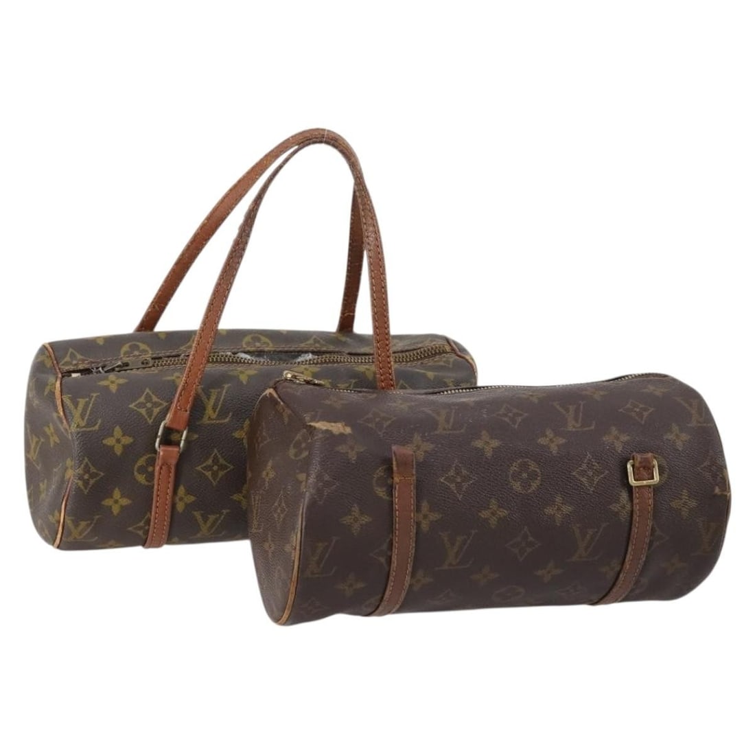 LOUIS VUITTON Monogram Canvas Shoulder Bag 2 Set Authenticated: LOUIS VUITTON Monogram Canvas Shoulder Bag 2 Set Authenticated This LOUIS VUITTON Monogram Shoulder Bag is a stylish accessory that embodies luxury and practicality. Crafted from durable Monogram Canv