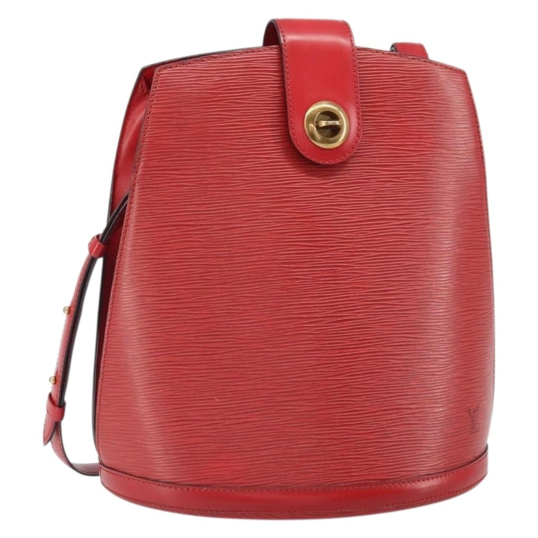Louis Vuitton Red Epi Leather Cluny Shoulder Bag M52257 France: Louis Vuitton Red Epi Leather Cluny Shoulder Bag M52257 France This Louis Vuitton Cluny shoulder bag is crafted from Epi leather in red and features a structured silhouette. The bag includes a shoulde