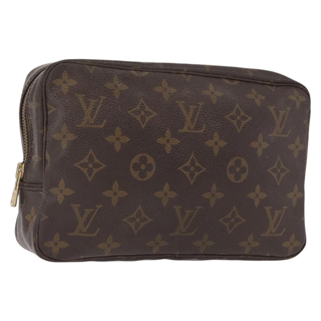 Monogram Canvas Clutch Trousse Toilette 23 by Louis Vuitton M47524: Monogram Canvas Clutch Trousse Toilette 23 by Louis Vuitton M47524 This Louis Vuitton Monogram Trousse Toilette 23 clutch bag features the iconic Monogram canvas exterior and is crafted in France. The