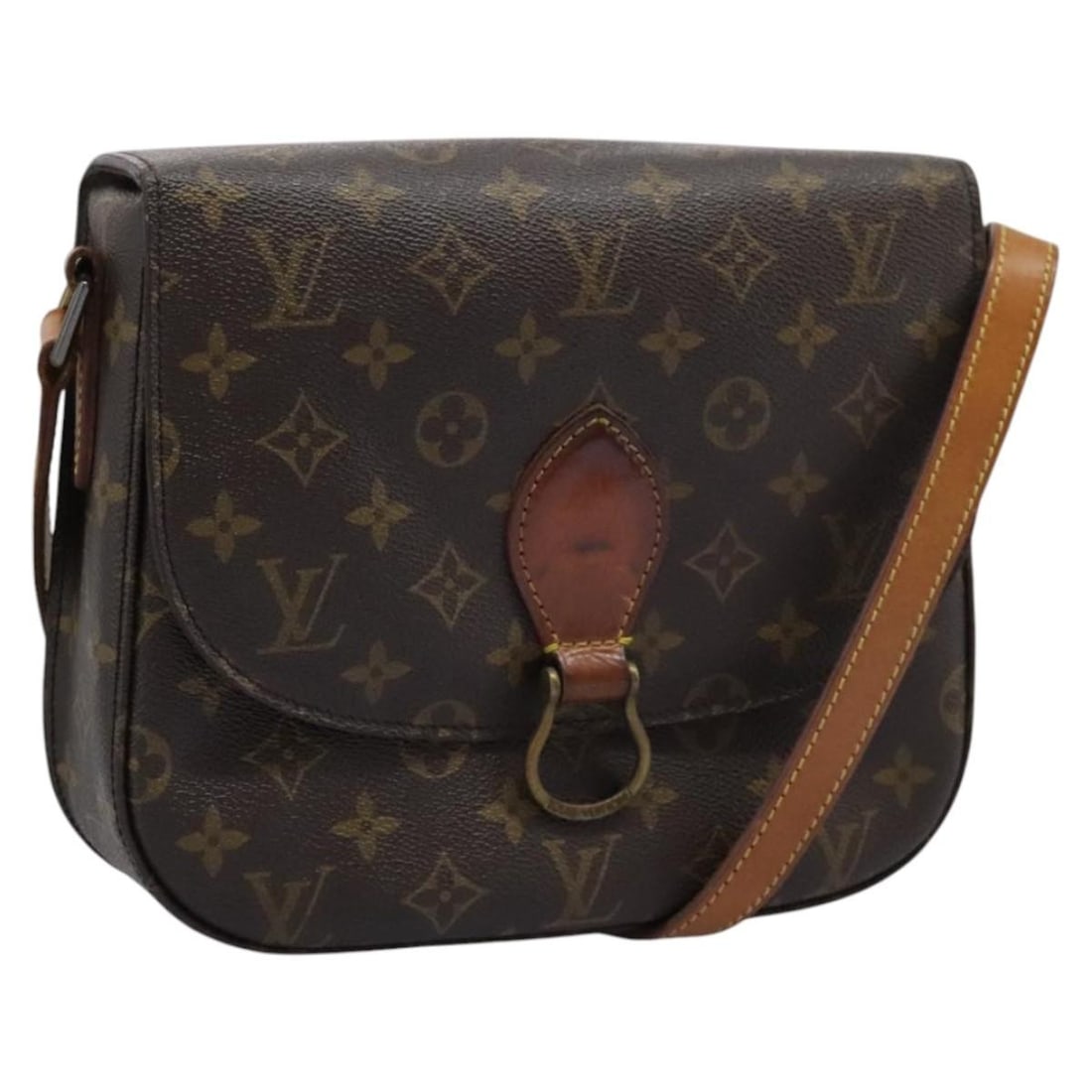 LOUIS VUITTON Monogram Saint Cloud GM Shoulder Bag M51242 Authentic France: LOUIS VUITTON Monogram Saint Cloud GM Shoulder Bag M51242 Authentic France Introducing the Louis Vuitton Monogram Saint Cloud GM Shoulder Bag, a timeless accessory that embodies luxury and practicalit