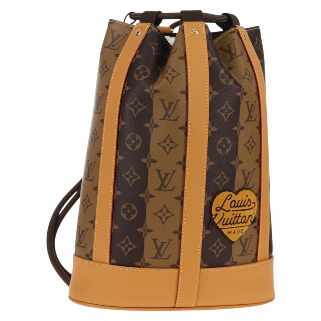 LOUIS VUITTON Eclipse Stripe LVxNIGO Randonnee Messenger Bag M45968 Authentic Monogram Canvas (1 of 18)