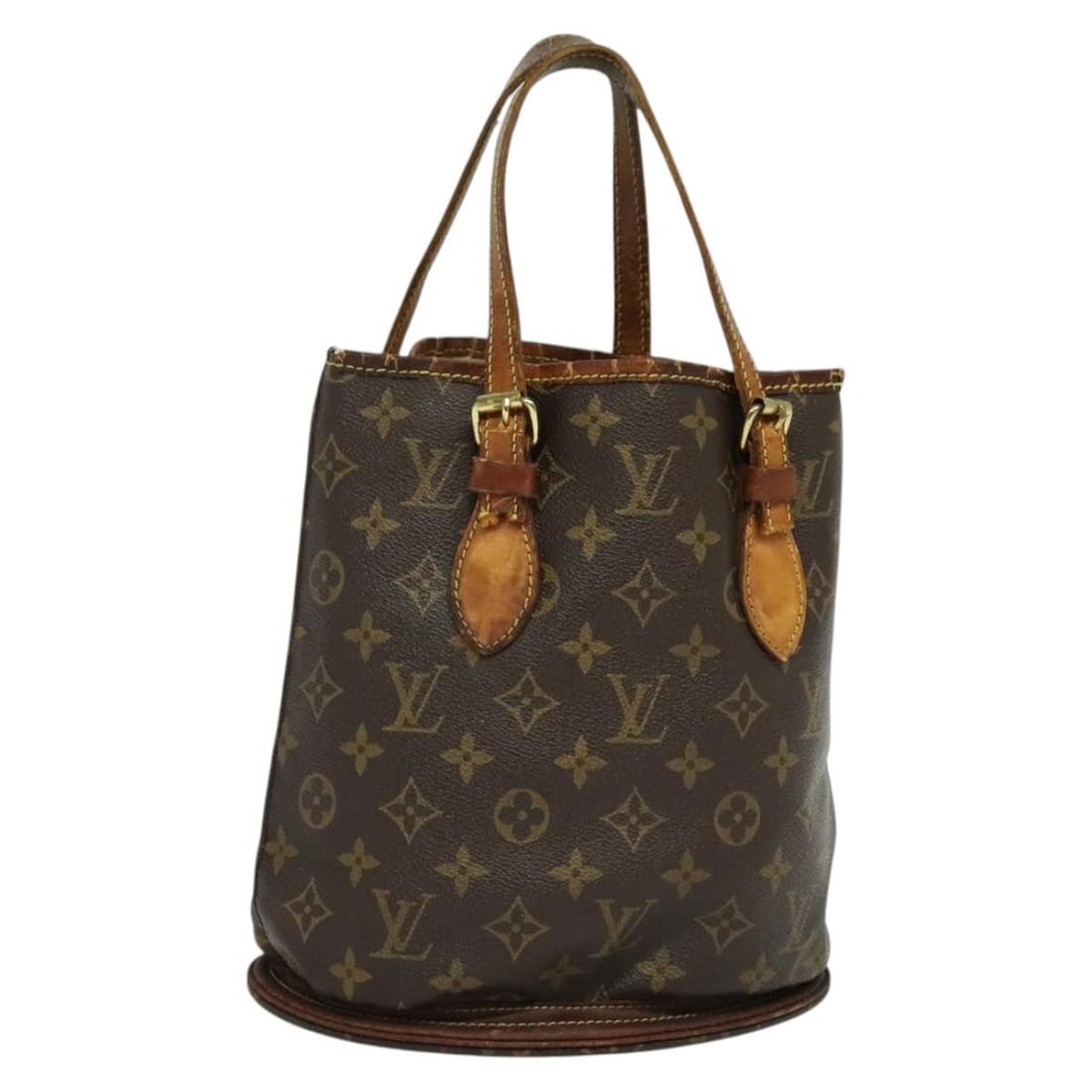 Louis Vuitton Monogram Bucket PM Shoulder Bag M42238 Auth: Louis Vuitton Monogram Bucket PM Shoulder Bag M42238 Auth The LOUIS VUITTON Monogram Bucket PM Shoulder Bag is a stylish and functional accessory crafted from durable Monogram Canvas. This iconic