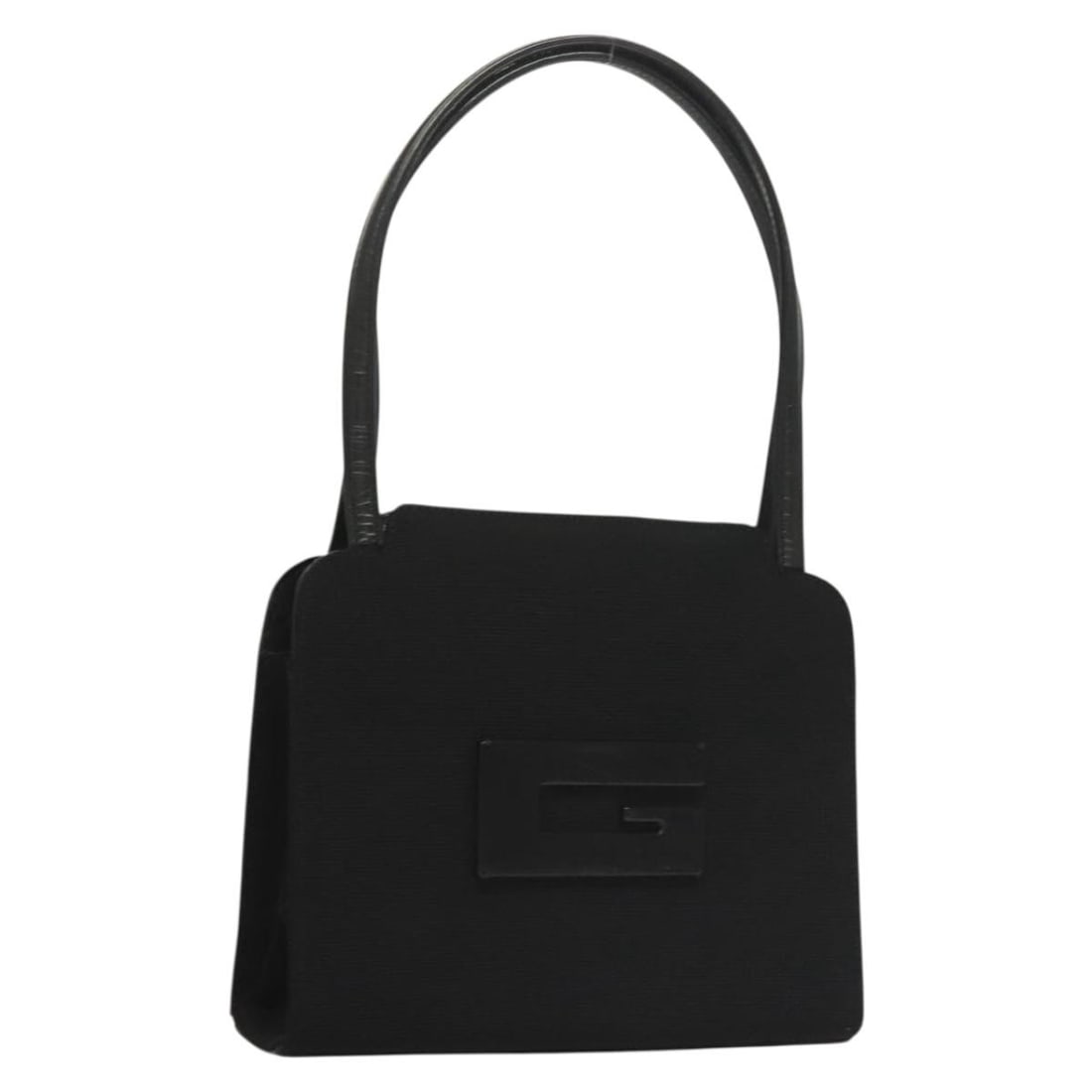 GUCCI Canvas Hand Bag Black 000 0810 Authentic Italy: GUCCI Canvas Hand Bag Black 000 0810 Authentic Italy This authentic GUCCI hand bag showcases a sleek black canvas exterior, exuding timeless elegance and style. Crafted in Italy, this versatile bag fe