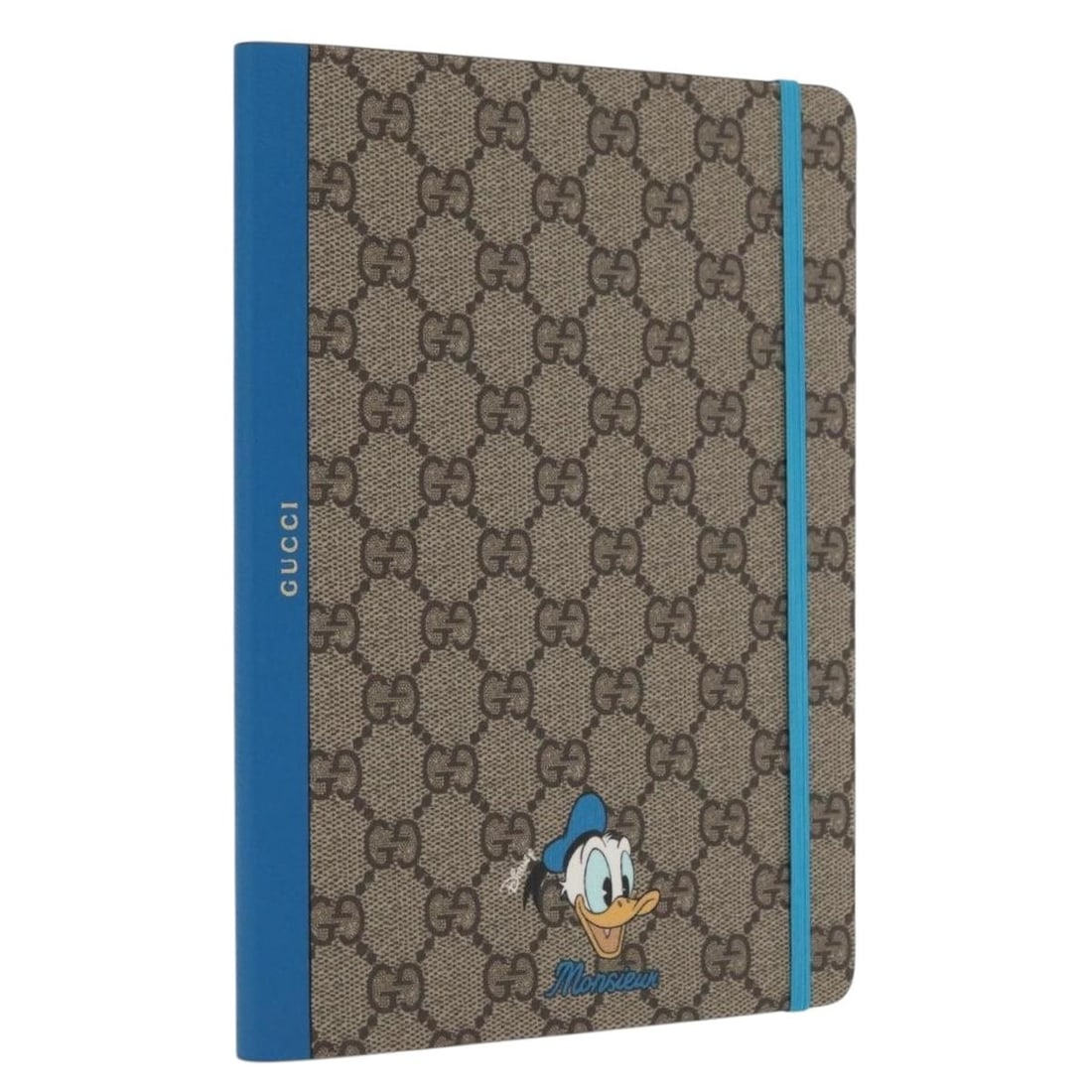 Disney Donald Duck GG Supreme Note Cover by Gucci Collaboration Beige: Disney Donald Duck GG Supreme Note Cover by Gucci Collaboration Beige This Gucci GG Supreme note cover is part of the exclusive Disney collaboration featuring Donald Duck. Crafted from beige PVC leath