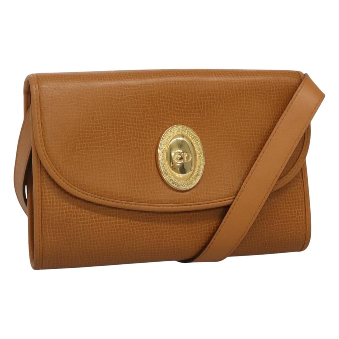 Christian Dior Beige Leather Shoulder Bag Made in France: Christian Dior Beige Leather Shoulder Bag Made in France This authentic Christian Dior shoulder bag is crafted from high-quality leather in a sophisticated beige color. Measuring approximately 9.1 inc