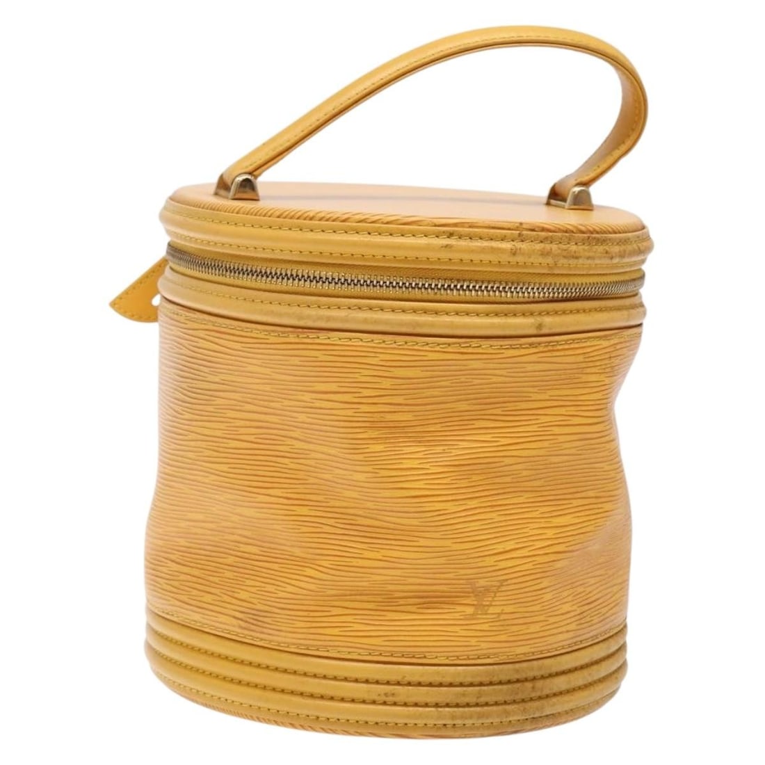 LOUIS VUITTON Epi Cannes Yellow Hand Bag M48039 Auth France (1 of 18)