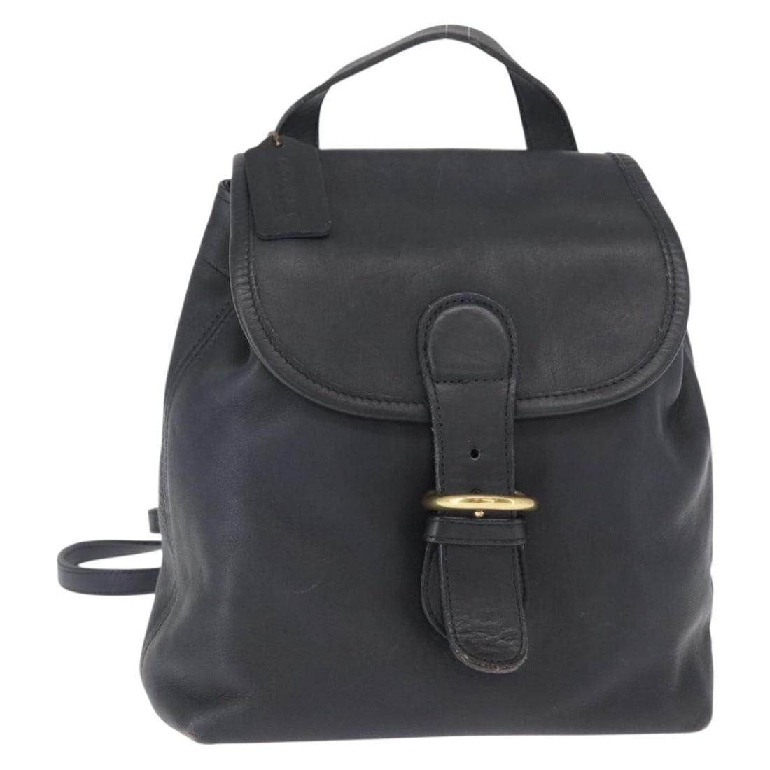 Coach Navy Gold Leather Backpack AM9839 Authentic USA: Coach Navy Gold Leather Backpack AM9839 Authentic USA This stylish Coach Backpack is crafted from high-quality leather in a striking navy and gold color combination. Measuring approximately 7.9 inches