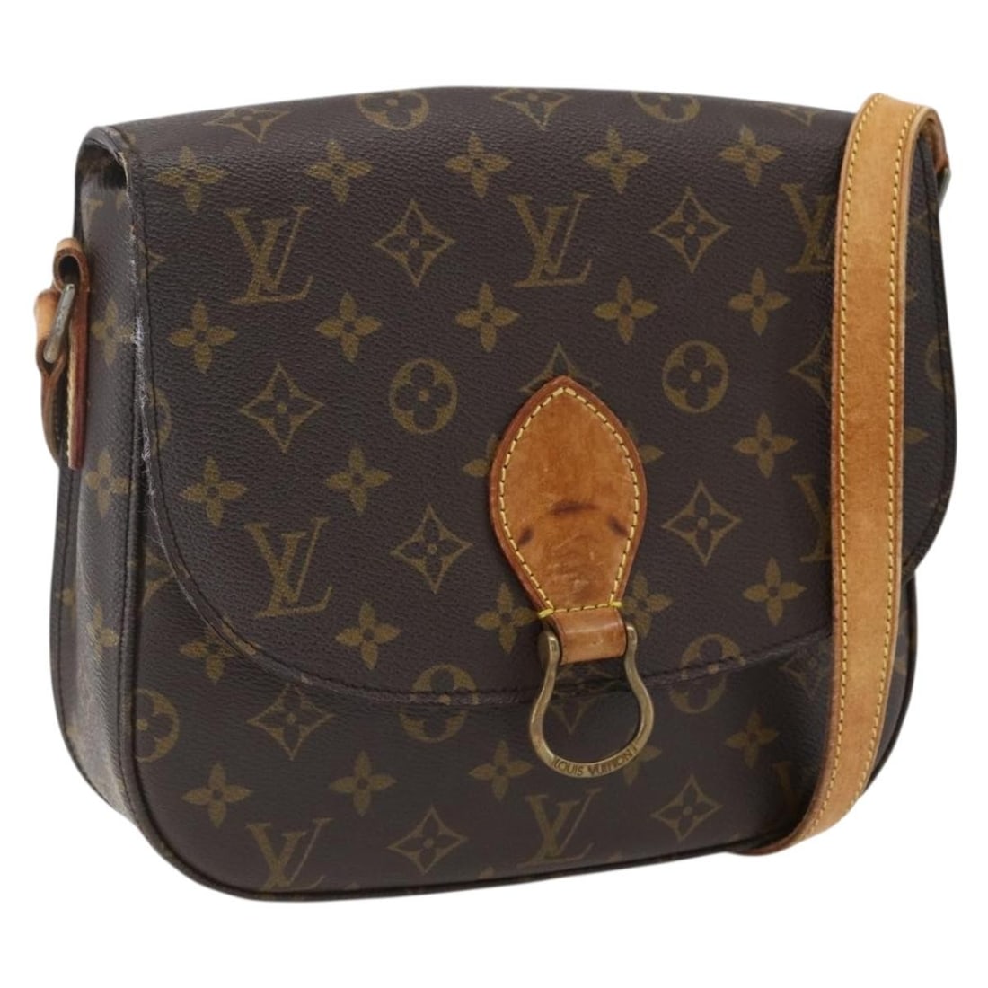 Louis Vuitton Monogram Canvas Saint Cloud GM Shoulder Bag M51242: Louis Vuitton Monogram Canvas Saint Cloud GM Shoulder Bag M51242 This Louis Vuitton Saint Cloud GM shoulder bag is crafted from signature Monogram canvas and designed for everyday use. It features a s