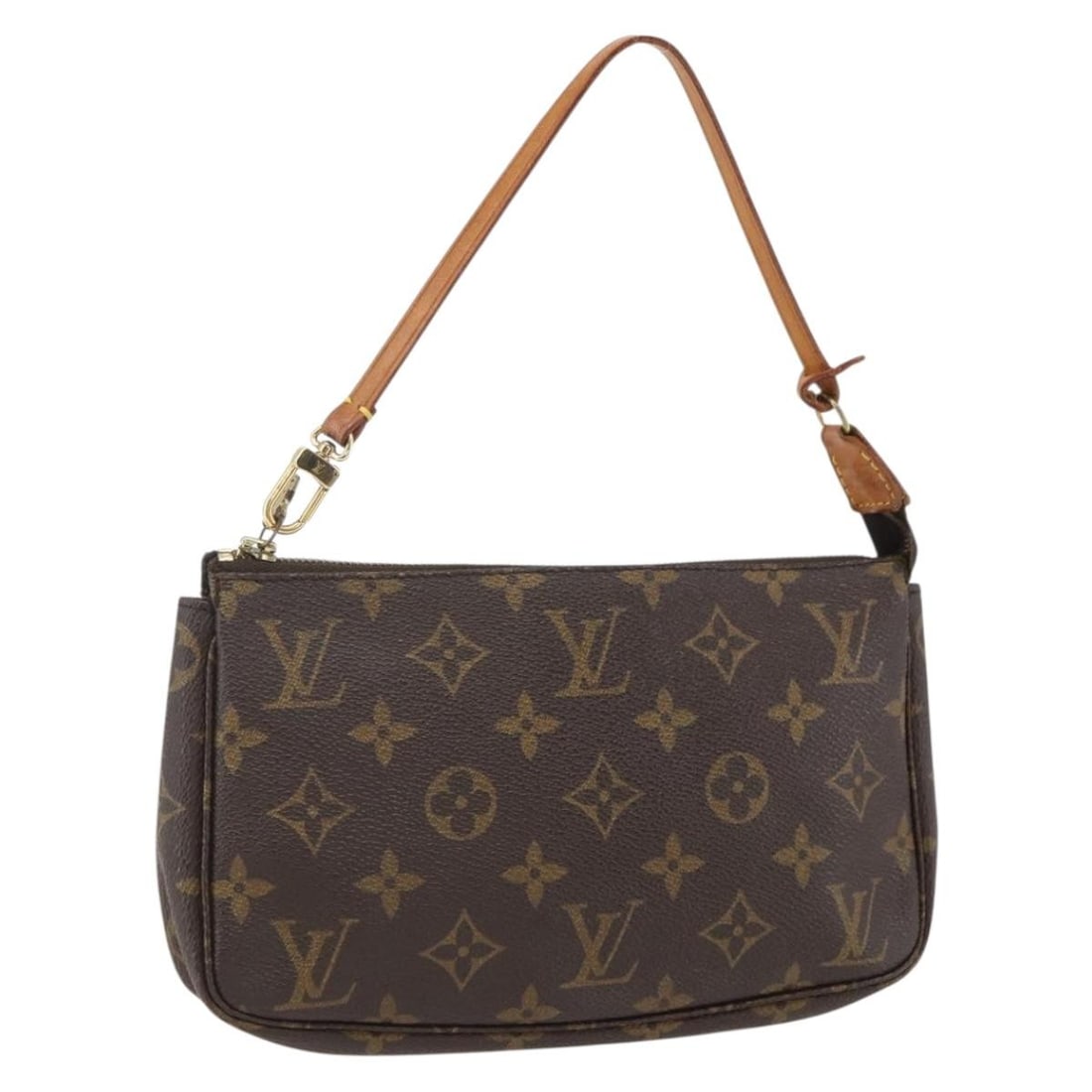 Monogram Canvas Pochette Accessoires Pouch M51980 from Louis Vuitton: Monogram Canvas Pochette Accessoires Pouch M51980 from Louis Vuitton This Louis Vuitton Monogram Pochette Accessoires Pouch (model M51980) features the classic monogram canvas exterior in brown. The p