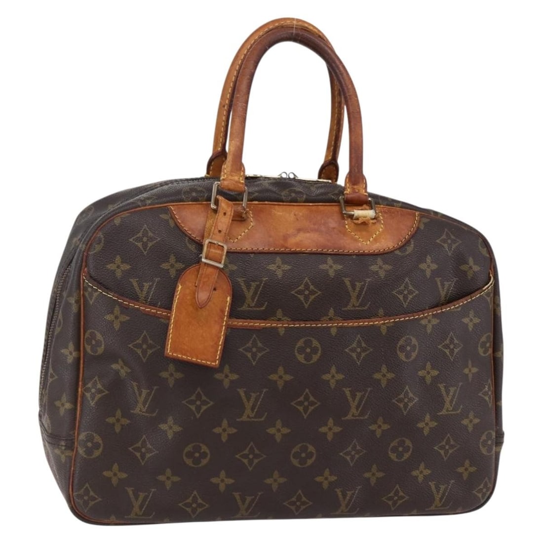 LOUIS VUITTON Monogram Deauville Hand Bag M47270 with Name Tag (1 of 18)