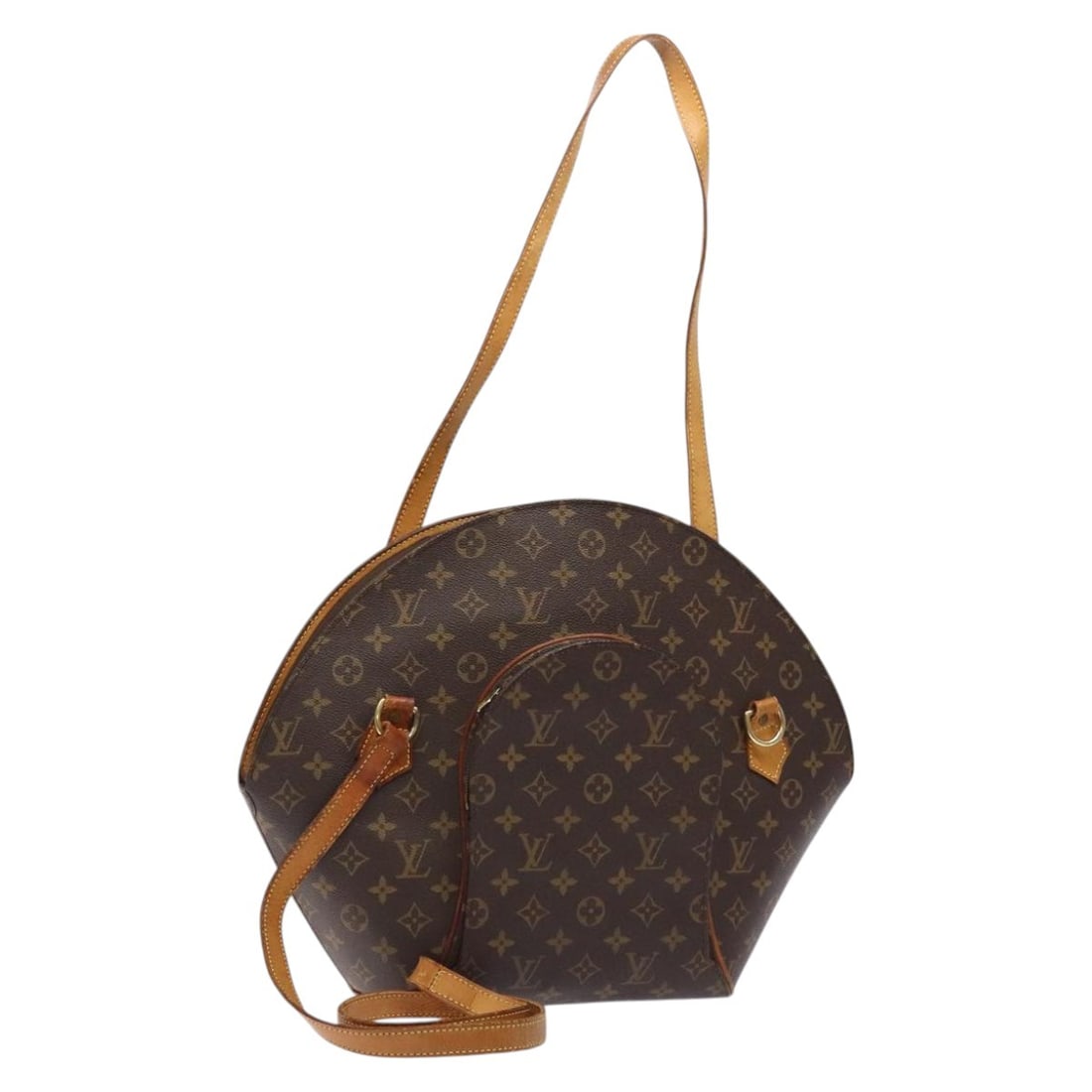 Louis Vuitton Monogram Ellipse Shoulder Bag M51128 Made in France: Louis Vuitton Monogram Ellipse Shoulder Bag M51128 Made in France The LOUIS VUITTON Monogram Ellipse Shopping Shoulder Bag is a stylish and functional accessory crafted from durable Monogram Canvas. T