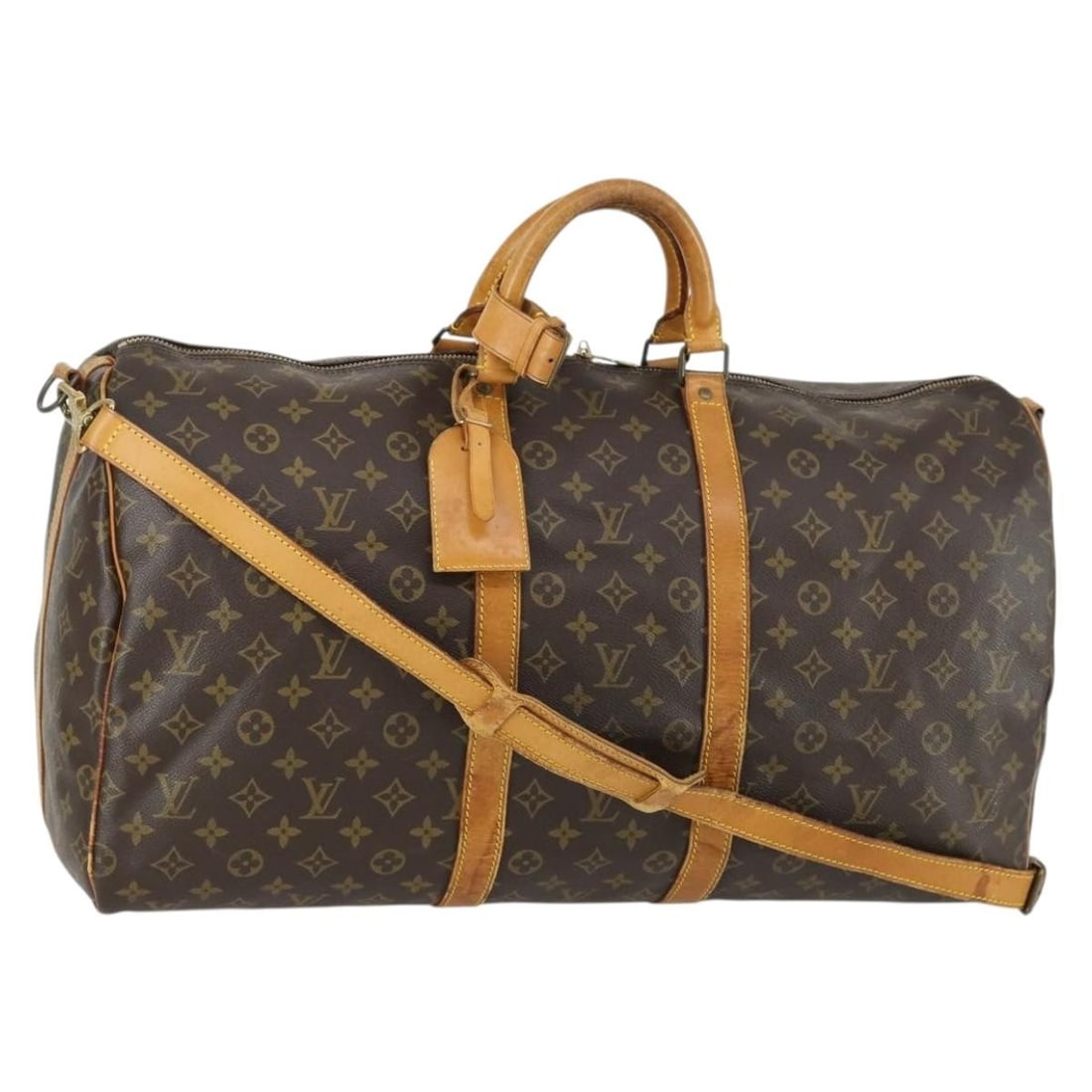 Louis Vuitton Keepall Bandouliere 55 Monogram Canvas Boston Travel Bag M41414: Louis Vuitton Keepall Bandouliere 55 Monogram Canvas Boston Travel Bag M41414 This Louis Vuitton Monogram Keepall Bandouliere 55 Boston Bag features the classic monogram canvas exterior and is designe