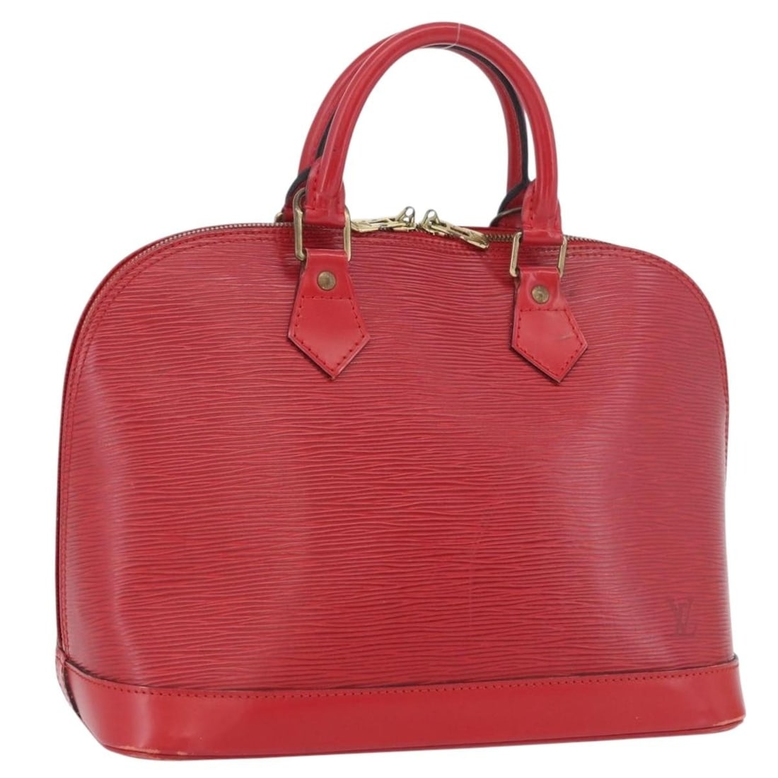 Louis Vuitton Alma Epi Leather Castilian Red Handbag M52147 France (1 of 18)