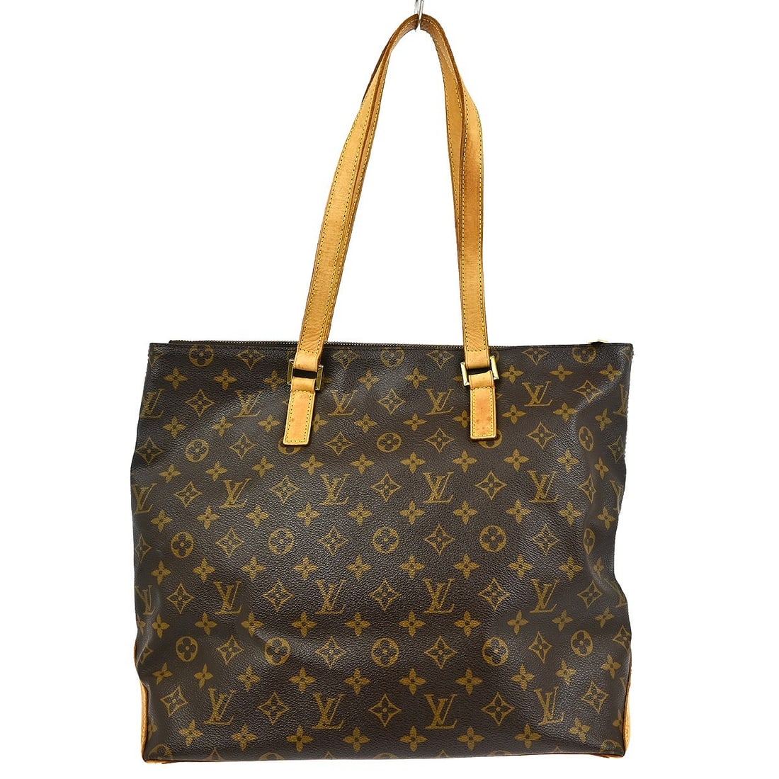 Louis Vuitton Cabas Mezzo Monogram Canvas Large Tote Bag M51151: Louis Vuitton Cabas Mezzo Monogram Canvas Large Tote Bag M51151 This is a Louis Vuitton Cabas Mezzo tote bag in the classic Monogram Canvas. The bag features double leather handles, a zip closure, and