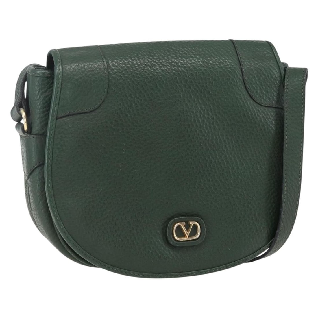 Valentino Green and Gold Leather Shoulder Bag Made in Italy: Valentino Green and Gold Leather Shoulder Bag Made in Italy This Valentino shoulder bag is crafted from green and gold leather and features a classic design. Made in Italy, the bag has a structured si