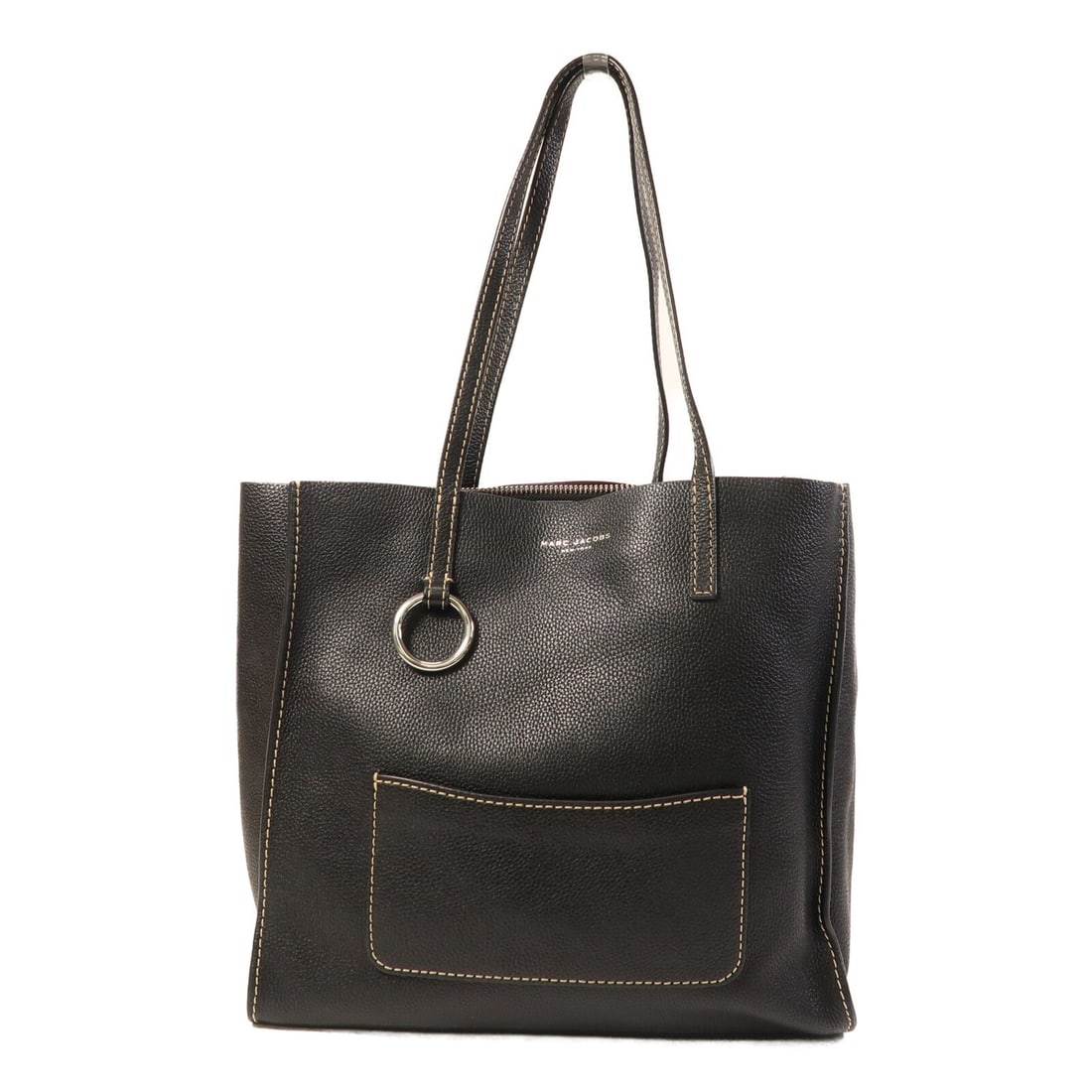 Black Leather Tote with Silver Hardware by MARC JACOBS (1 of 16)