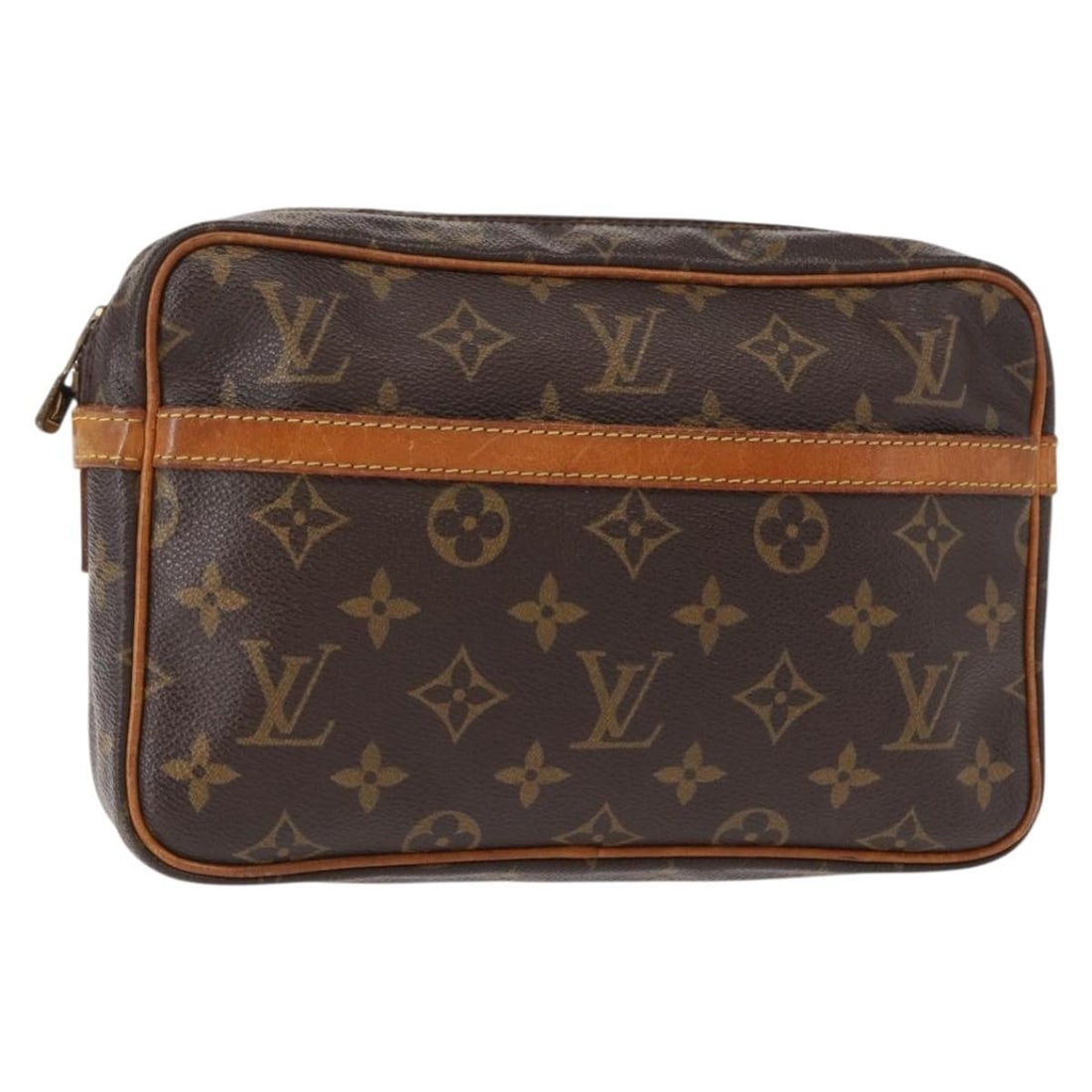 LOUIS VUITTON Monogram Compiegne 23 Clutch Bag M51847 Auth France: LOUIS VUITTON Monogram Compiegne 23 Clutch Bag M51847 Auth France Elevate your style with the LOUIS VUITTON Monogram Compiegne 23 Clutch Bag, a timeless accessory crafted from durable Monogram Canvas.