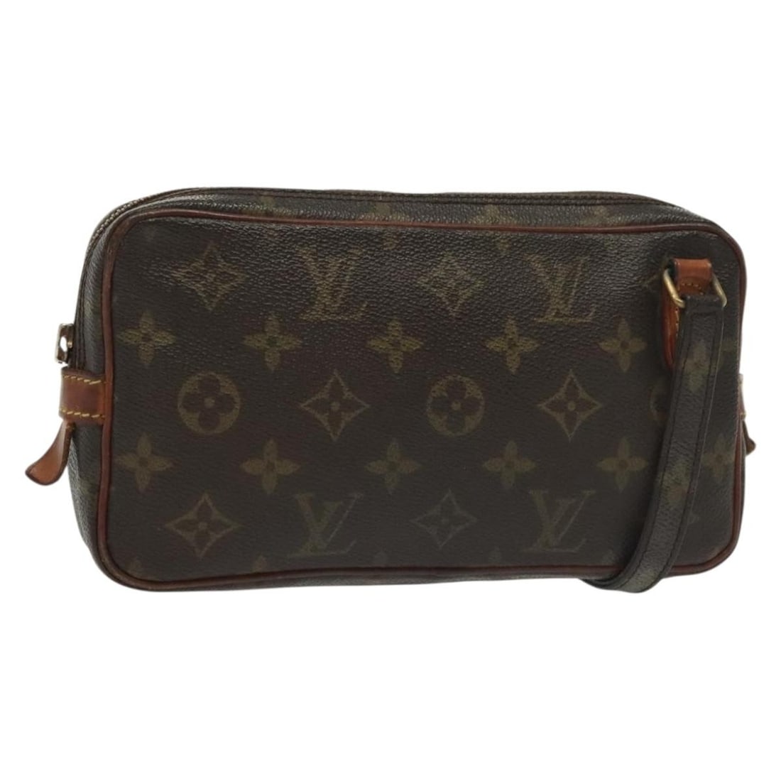LOUIS VUITTON Monogram Marly Bandouliere Shoulder Bag M51828 Made in France: LOUIS VUITTON Monogram Marly Bandouliere Shoulder Bag M51828 Made in France This authentic LOUIS VUITTON Monogram Marly Bandouliere Shoulder Bag (M51828) is a stylish accessory crafted from durable Mo