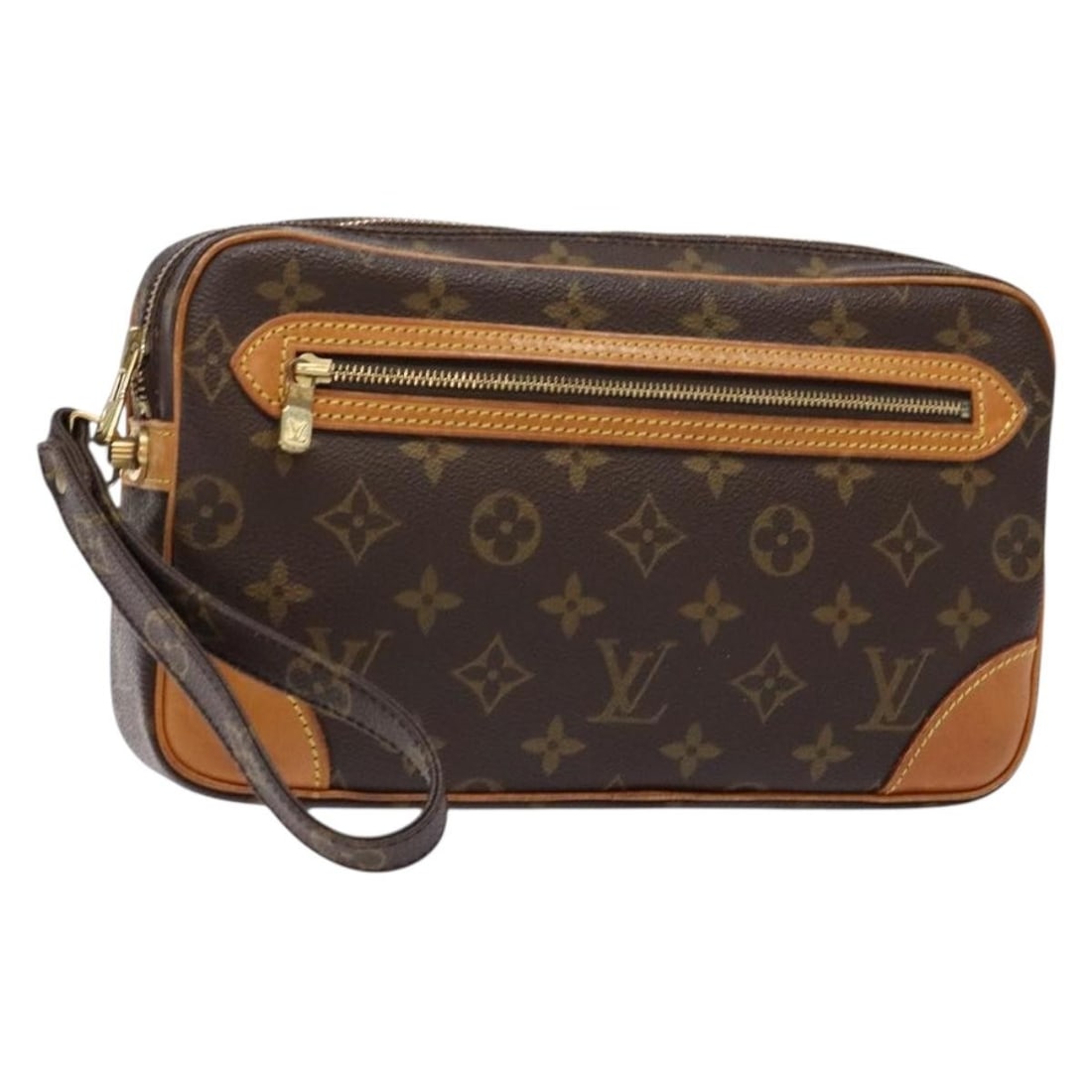 LOUIS VUITTON Monogram Marly Dragonne GM Clutch Bag M51825 Auth France: LOUIS VUITTON Monogram Marly Dragonne GM Clutch Bag M51825 Auth France Elevate your accessory collection with the LOUIS VUITTON Monogram Marly Dragonne GM Clutch Bag. Crafted in France from luxurious