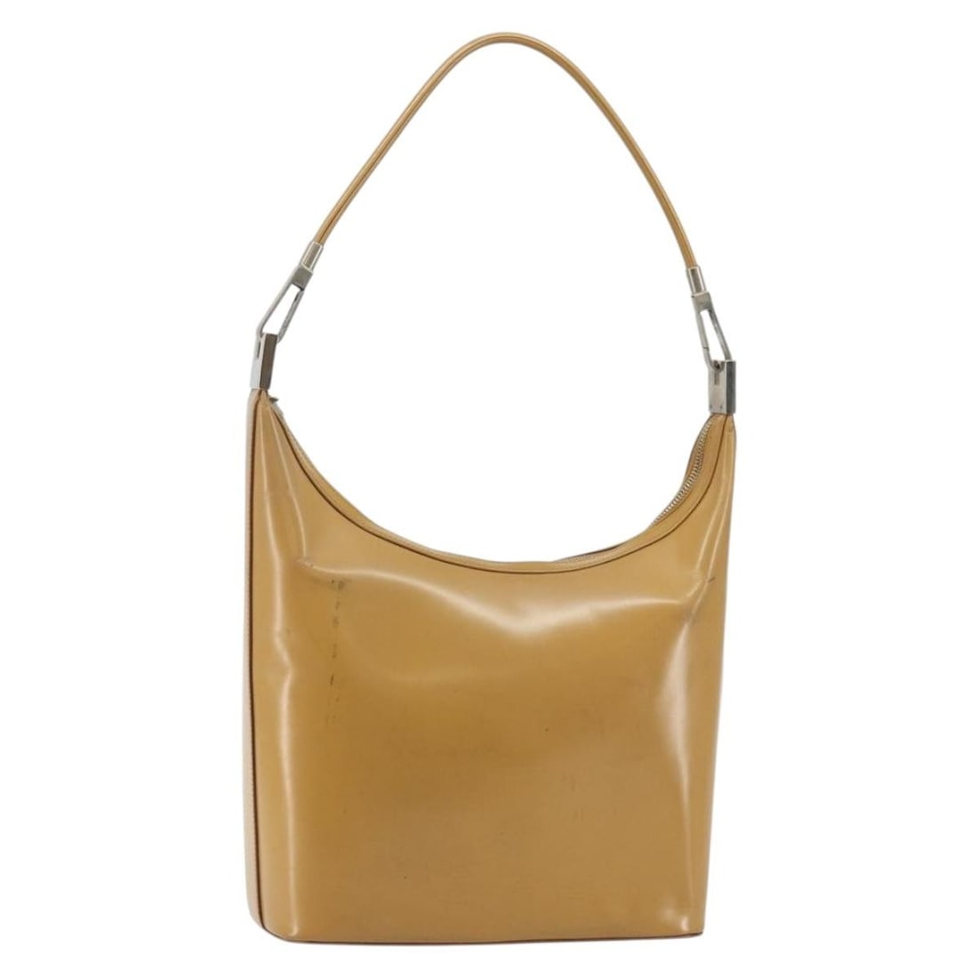 GUCCI Leather Shoulder Bag Brown Silver 001 3814 Made in Italy (1 of 18)