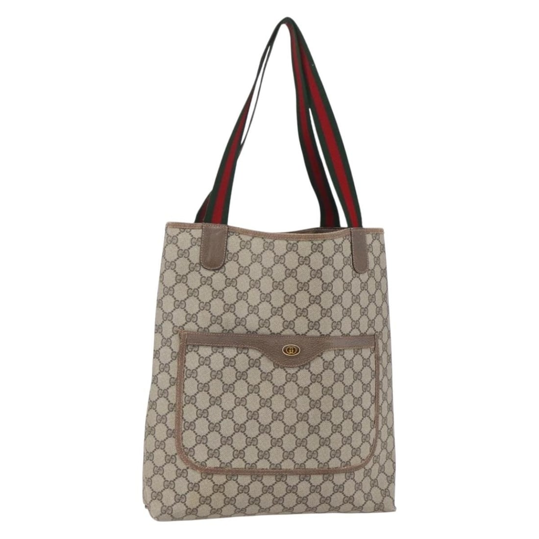 GUCCI GG Supreme Web Sherry Tote Bag Beige Gold 39 02 003 Auth: GUCCI GG Supreme Web Sherry Tote Bag Beige Gold 39 02 003 Auth Experience luxury with this authentic GUCCI GG Supreme Web Sherry Line Tote Bag. Crafted in Italy, this stylish tote features a beige and
