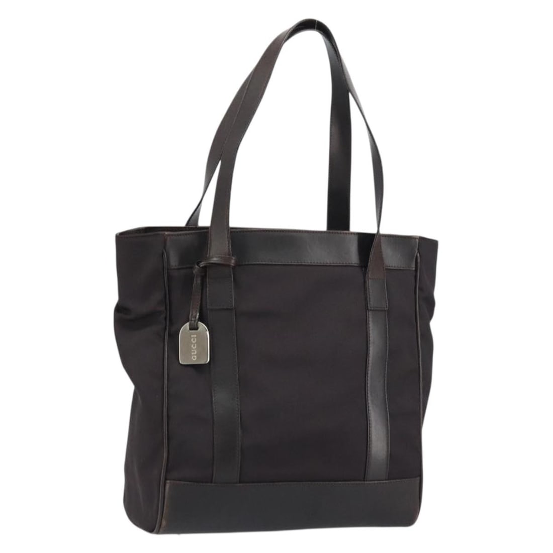 GUCCI Brown Silver Canvas Tote Bag 002 1705 0405 Auth Italy: GUCCI Brown Silver Canvas Tote Bag 002 1705 0405 Auth Italy This authentic GUCCI tote bag showcases a stylish blend of brown and silver canvas, perfect for adding a touch of luxury to your daily ensem