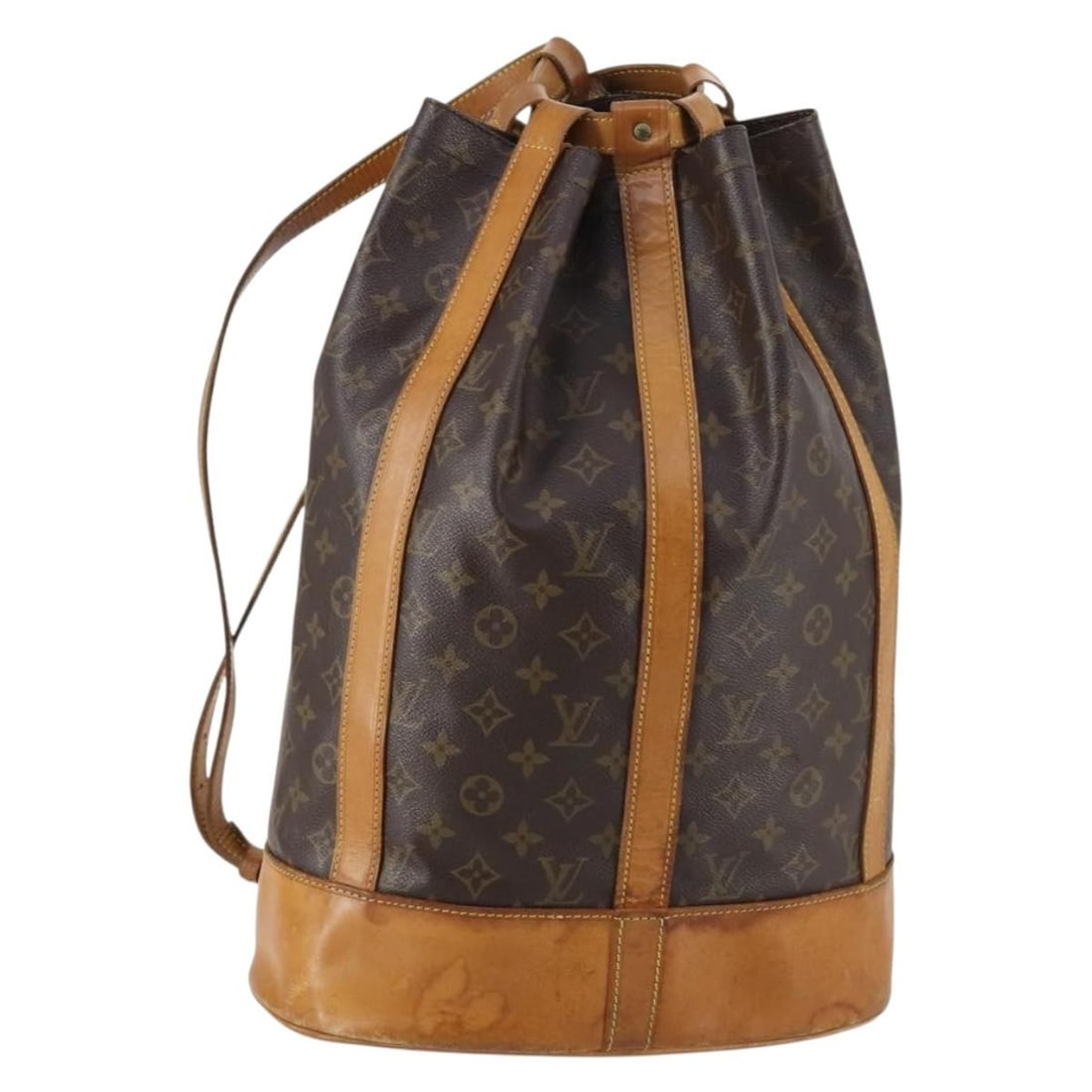 LOUIS VUITTON Monogram Randonnee GM Shoulder Bag M42244 Authentic: LOUIS VUITTON Monogram Randonnee GM Shoulder Bag M42244 Authentic This LOUIS VUITTON Monogram Randonnee GM Shoulder Bag (M42244) showcases the iconic monogram canvas, crafted in France. Designed for p