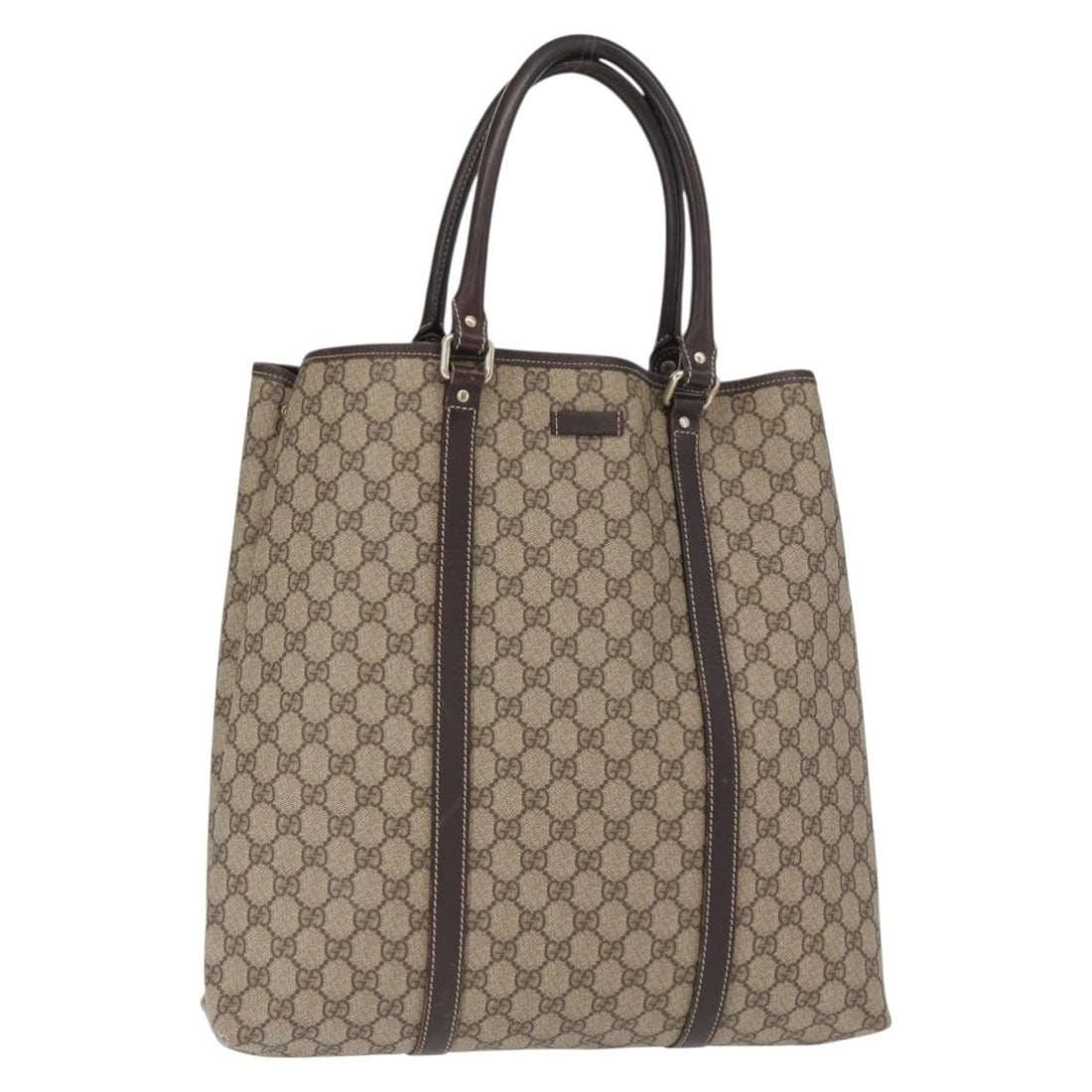 Beige and Gold Gucci GG Supreme PVC Tote Bag Model 223668 (1 of 18)