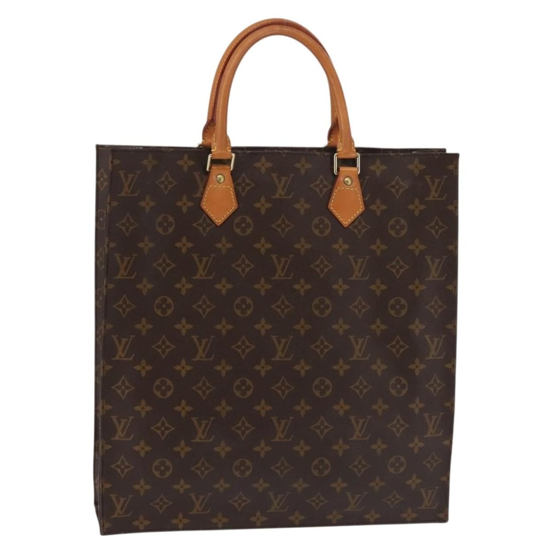 LOUIS VUITTON Monogram Sac Plat Hand Bag M51140 Authentic France: LOUIS VUITTON Monogram Sac Plat Hand Bag M51140 Authentic France This authentic LOUIS VUITTON Monogram Sac Plat Hand Bag (Model M51140) showcases the brand's iconic monogram canvas, representing a tim