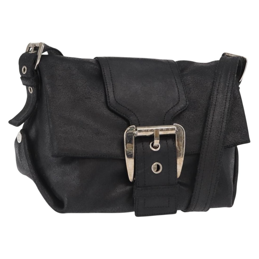 Black Leather CELINE Shoulder Bag with Gold Accents Italy (1 of 18)