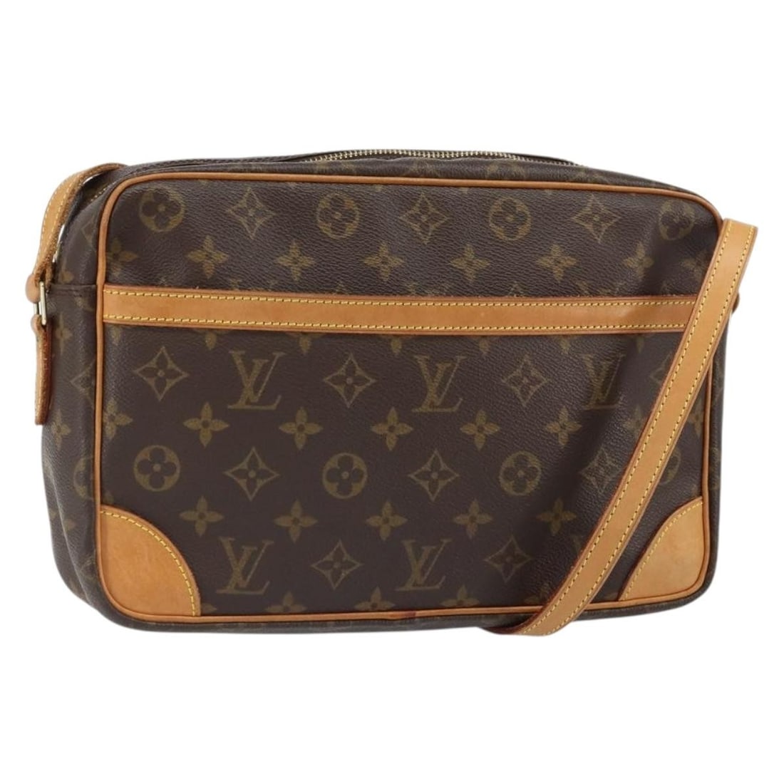 Louis Vuitton Trocadero 27 Monogram Canvas Shoulder Bag M51274 France: Louis Vuitton Trocadero 27 Monogram Canvas Shoulder Bag M51274 France This is a Louis Vuitton Monogram Trocadero 27 shoulder bag, crafted from signature monogram canvas. The bag features an adjustable