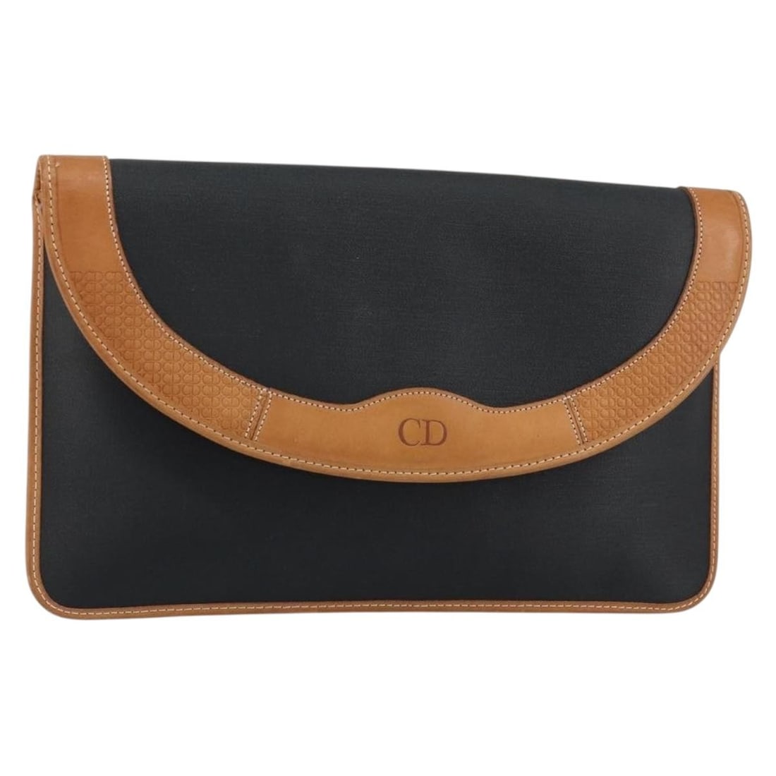 Christian Dior Black PVC Clutch Bag Authenticated: Christian Dior Black PVC Clutch Bag Authenticated This elegant Christian Dior clutch bag is a sophisticated accessory crafted from durable PVC leather in a timeless black color. Designed for style and