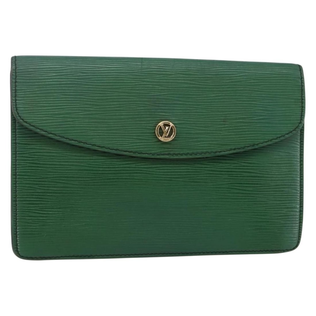 LOUIS VUITTON Epi Montaigne 23 Green Clutch Bag M52664 Auth: LOUIS VUITTON Epi Montaigne 23 Green Clutch Bag M52664 Auth Discover the elegance of the LOUIS VUITTON Epi Montaigne 23 Clutch Bag in a striking green hue. Crafted from premium Epi leather, this sophi