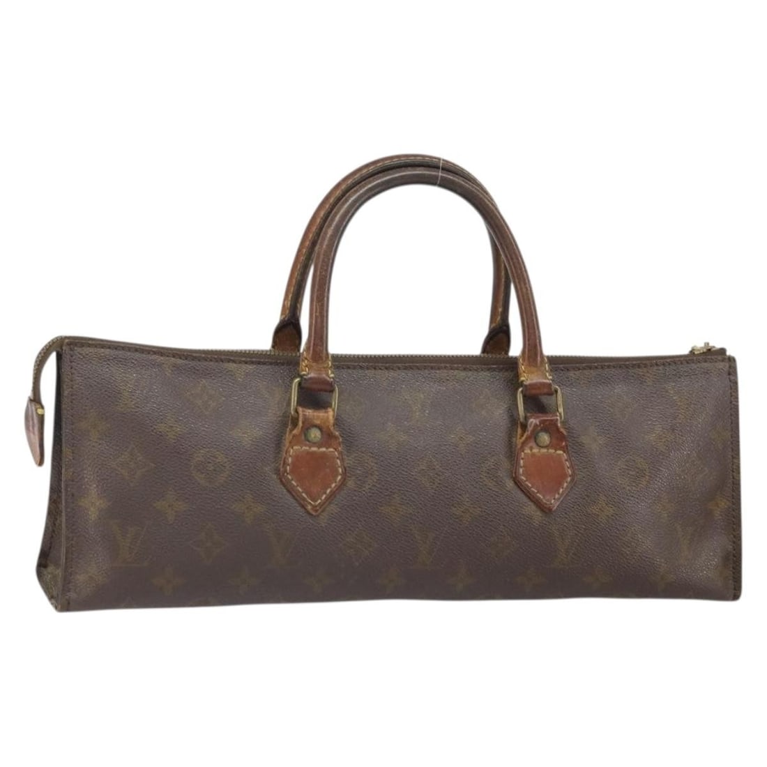 Louis Vuitton Monogram Canvas Sac Triangle Handbag Model M51360: Louis Vuitton Monogram Canvas Sac Triangle Handbag Model M51360 This Louis Vuitton Monogram Sac Triangle Hand Bag features the iconic monogram canvas exterior with a distinct triangular shape. Made in