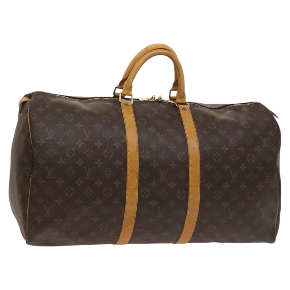 LOUIS VUITTON Monogram Keepall 55 Boston Bag M41424 Authentic France: LOUIS VUITTON Monogram Keepall 55 Boston Bag M41424 Authentic France The LOUIS VUITTON Monogram Keepall 55 Boston Bag is a luxurious travel companion crafted from the iconic Monogram Canvas. This styl