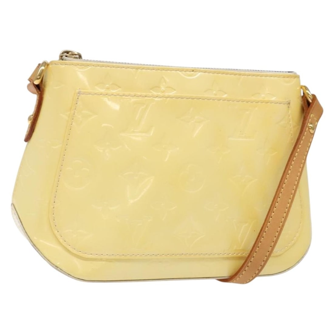 Louis Vuitton Monogram Vernis Minna Street Shoulder Bag Perle M91509 Auth (1 of 18)