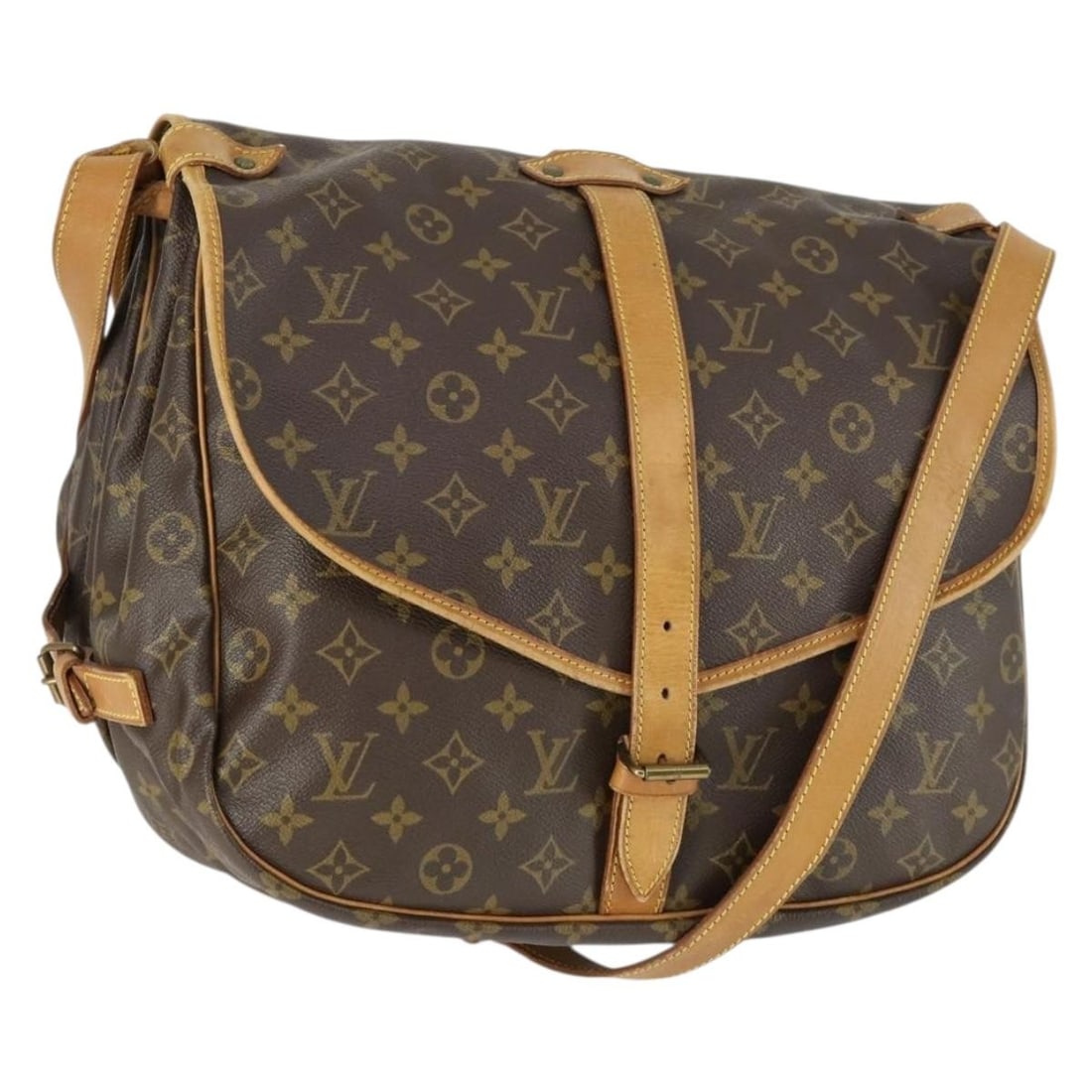Louis Vuitton Saumur 35 Monogram Canvas Shoulder Bag M42254 France: Louis Vuitton Saumur 35 Monogram Canvas Shoulder Bag M42254 France This Louis Vuitton Saumur 35 shoulder bag features the iconic Monogram canvas exterior and is designed for daily use. Made in France,