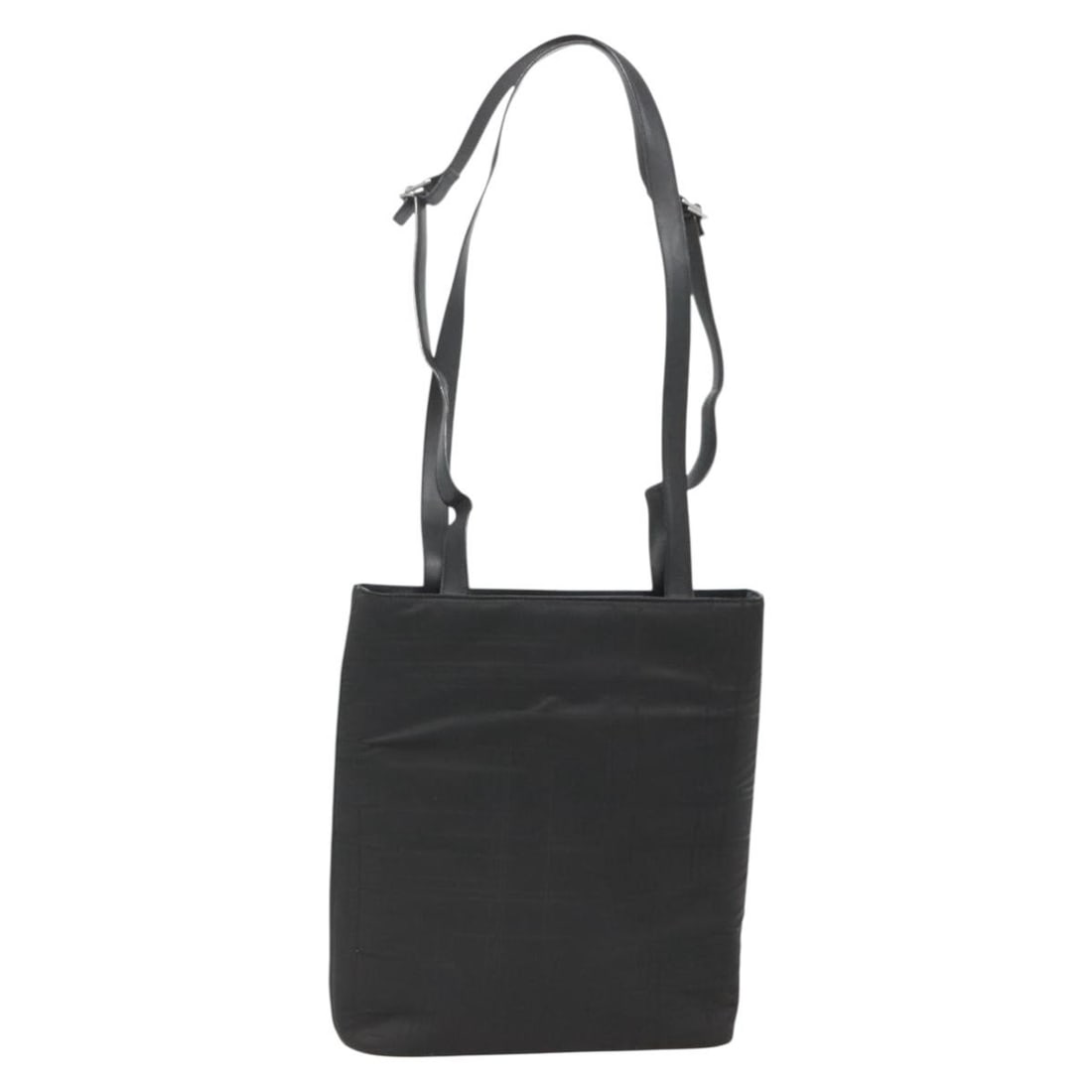 Salvatore Ferragamo Black Silver Nylon Tote Bag Authentic Made in Italy (1 of 18)