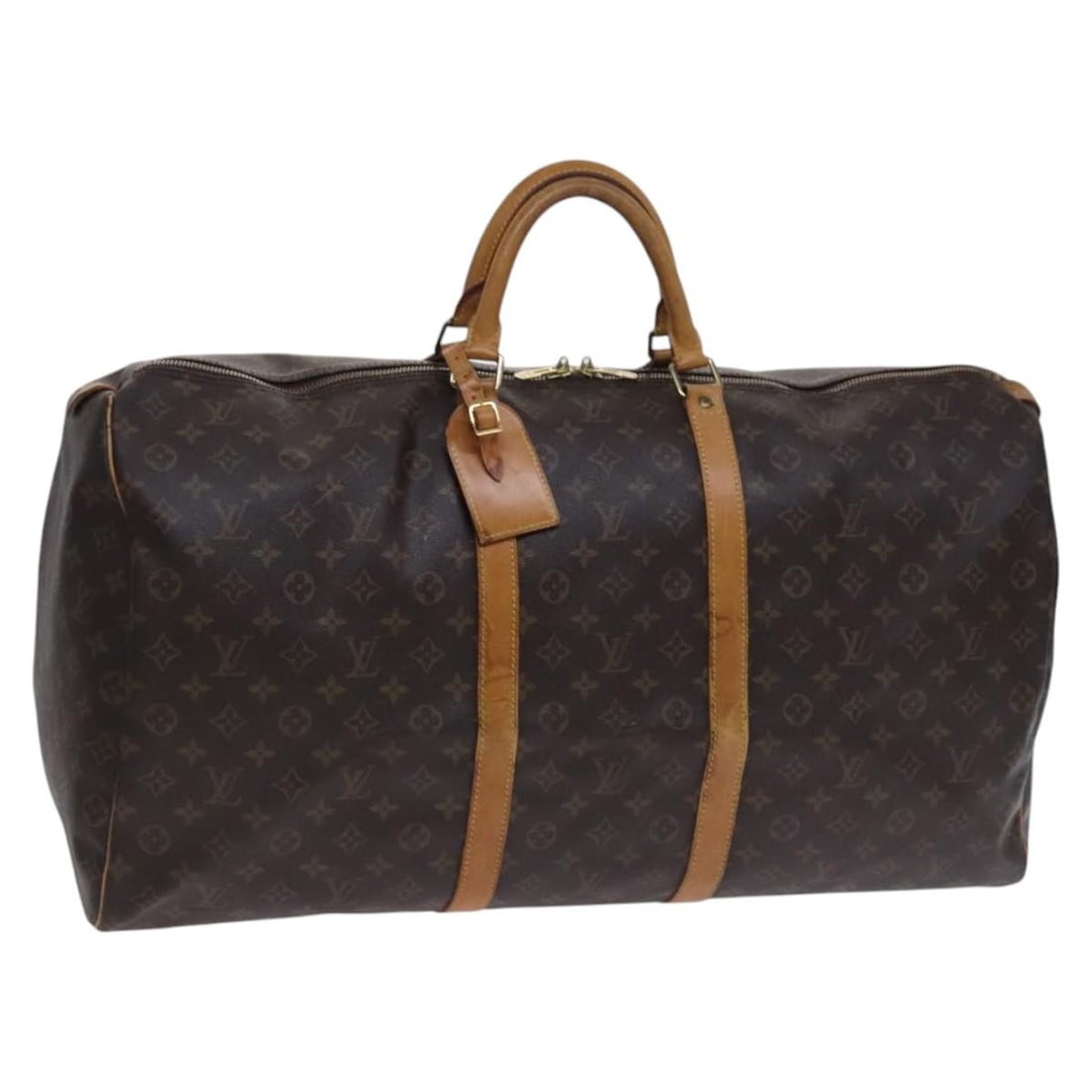 LOUIS VUITTON Monogram Keepall 60 Boston Bag M41422 Authenticated (1 of 18)